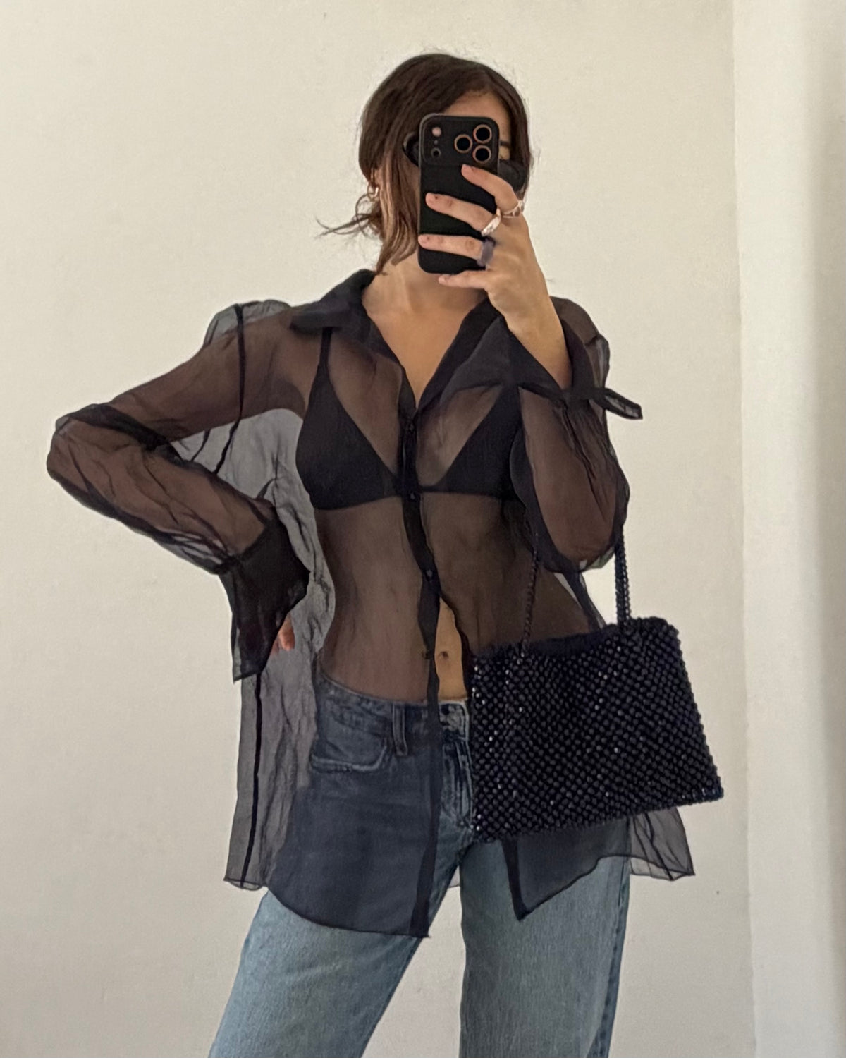 90s silk shirt