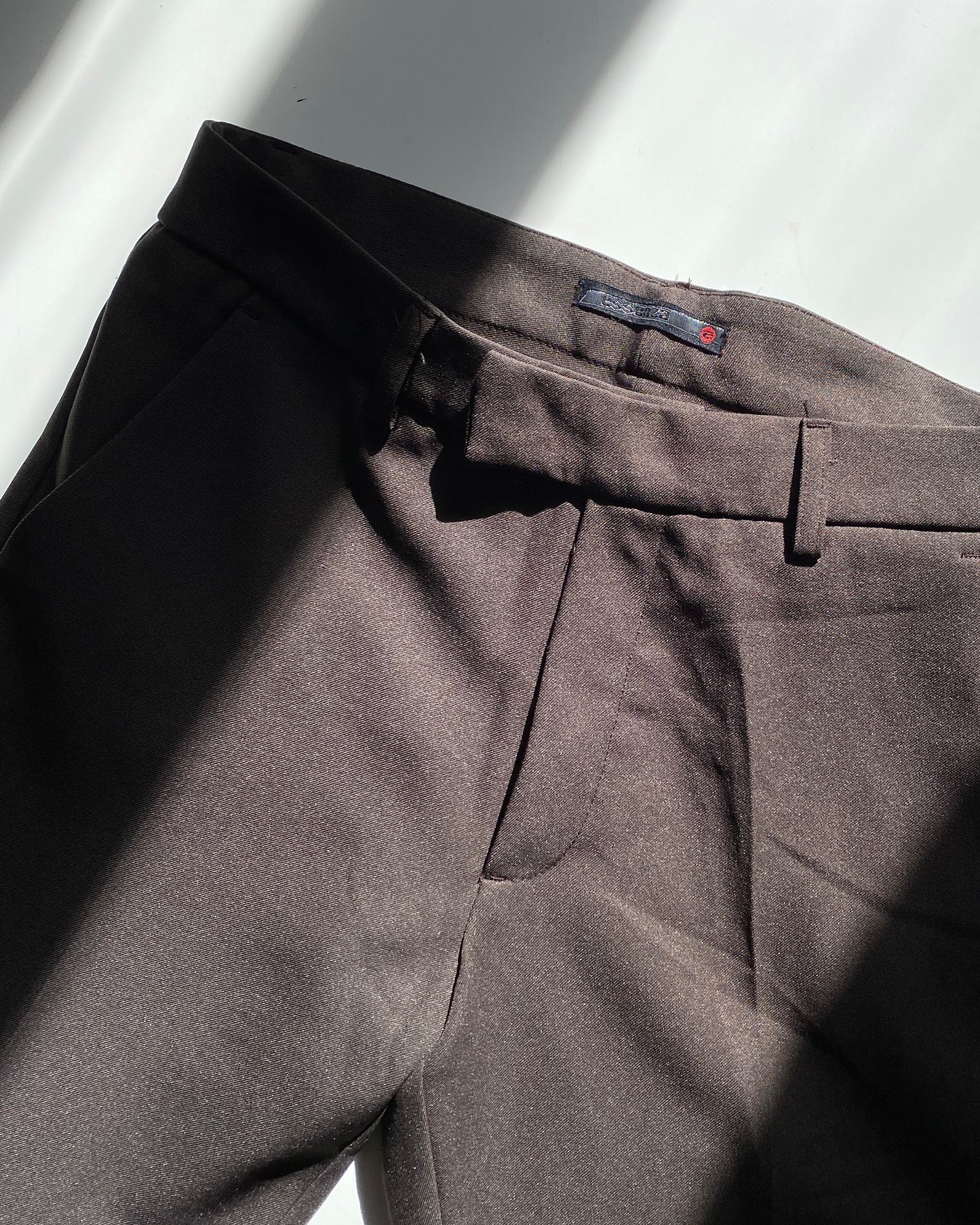 Y2k brown tailored trousers