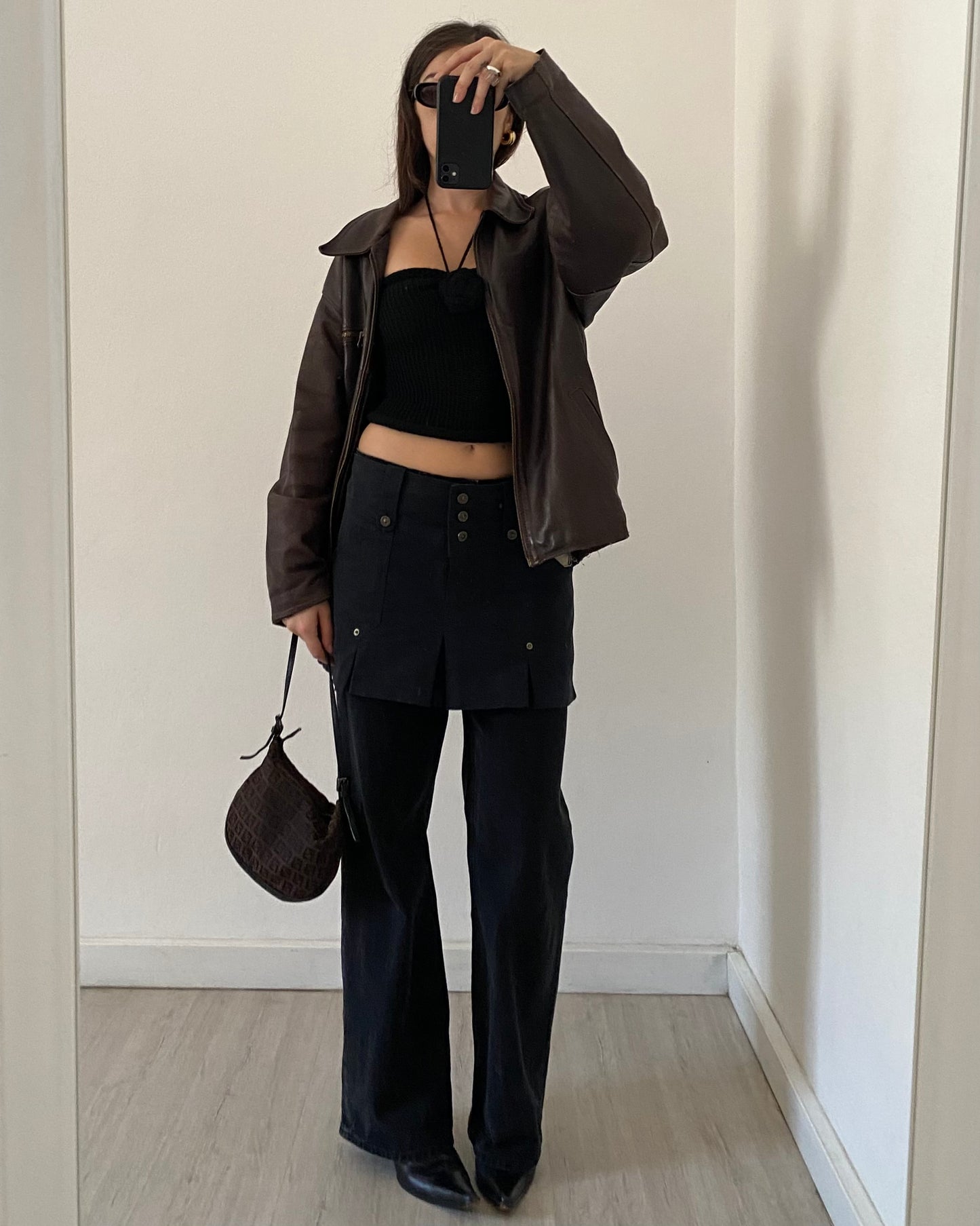 Knit top with flower