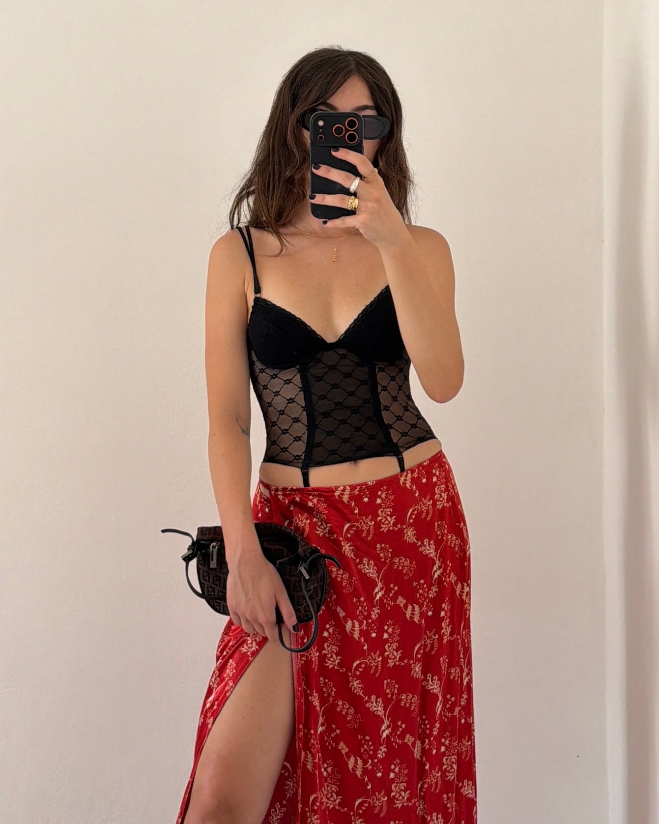 Sheer corset top