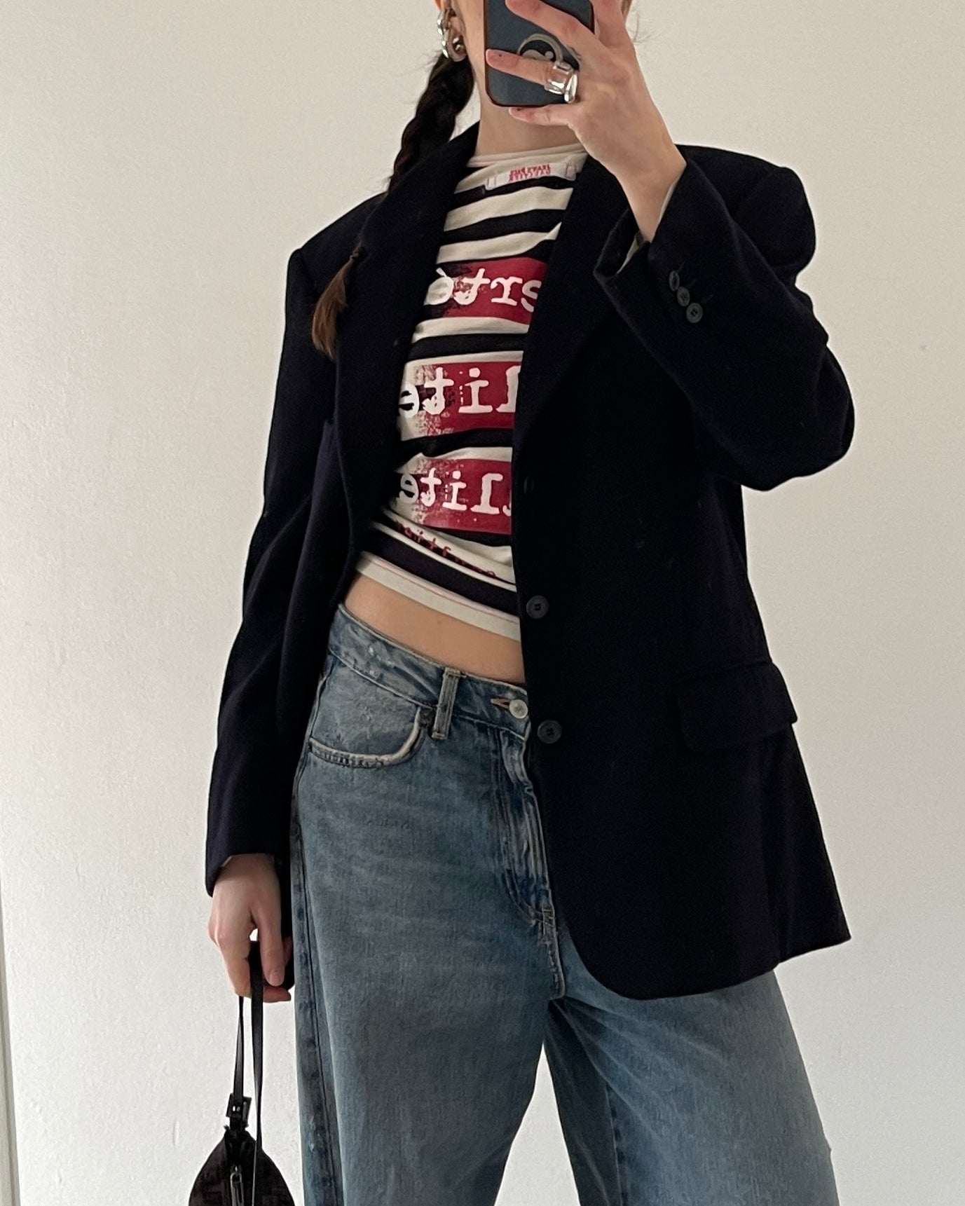 Cashmere and wool blazer