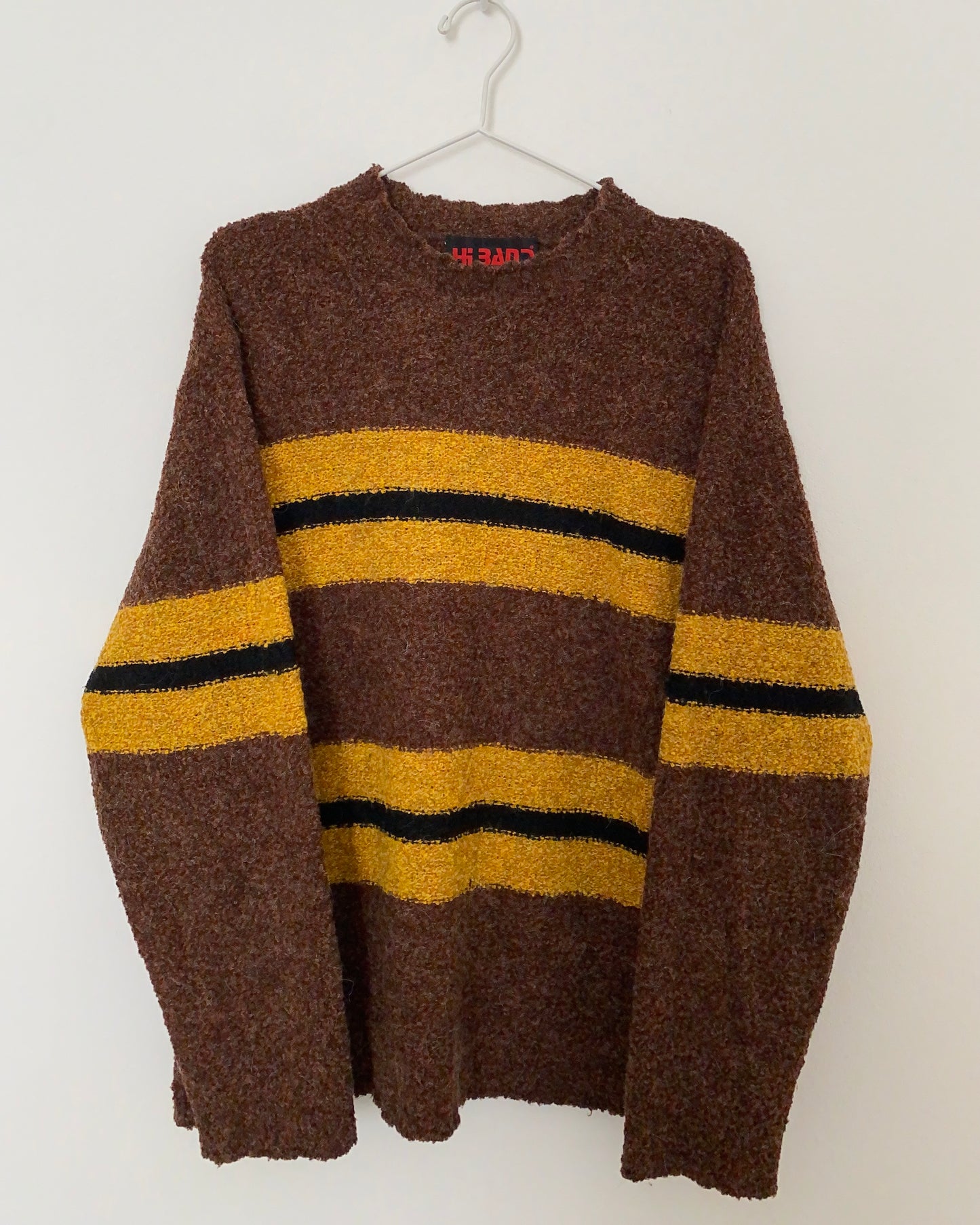 90s knitted striped jumper