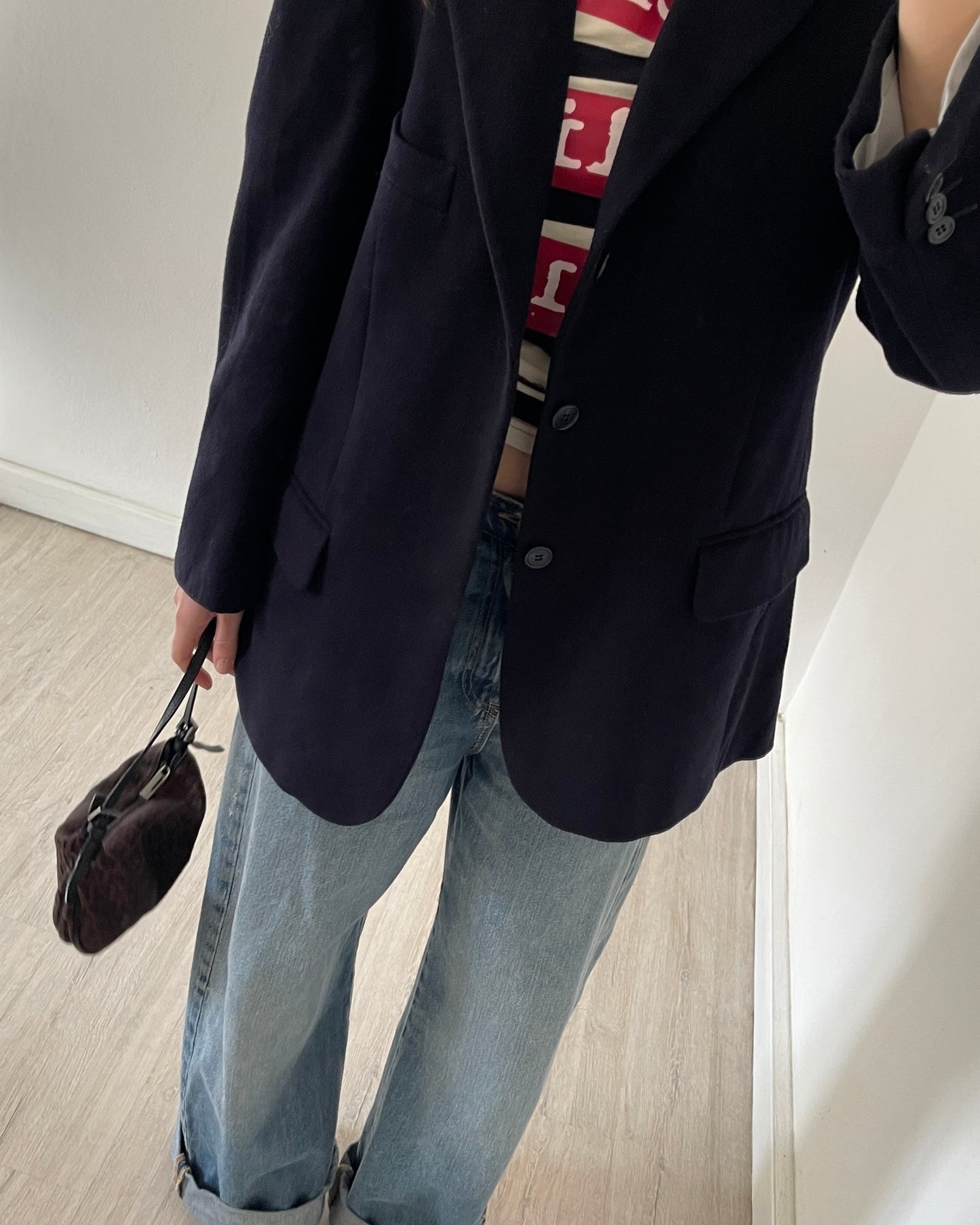 Cashmere and wool blazer