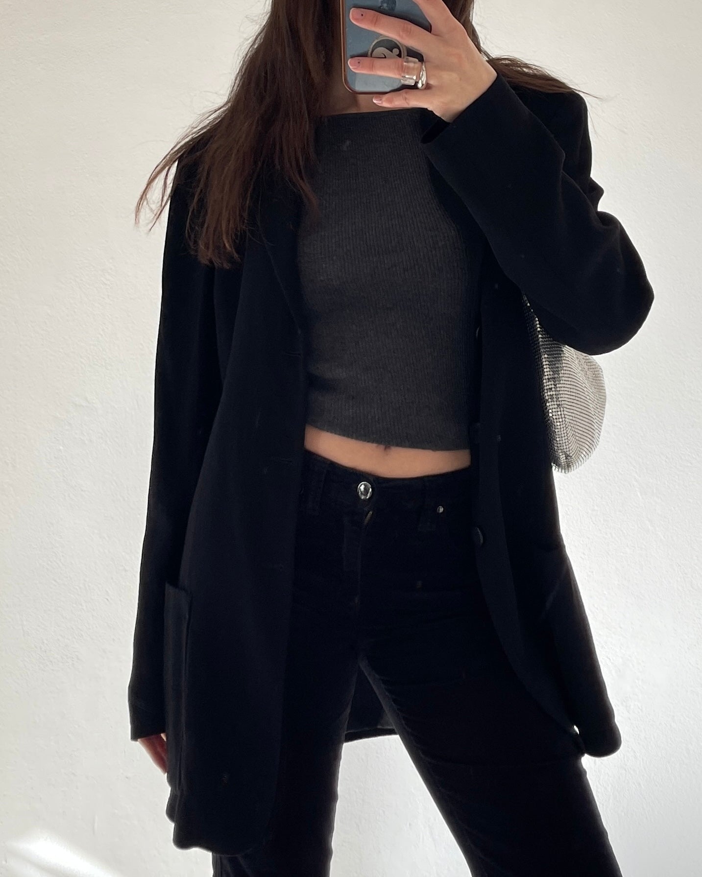 Giorgio Armani bootcut velvet trousers