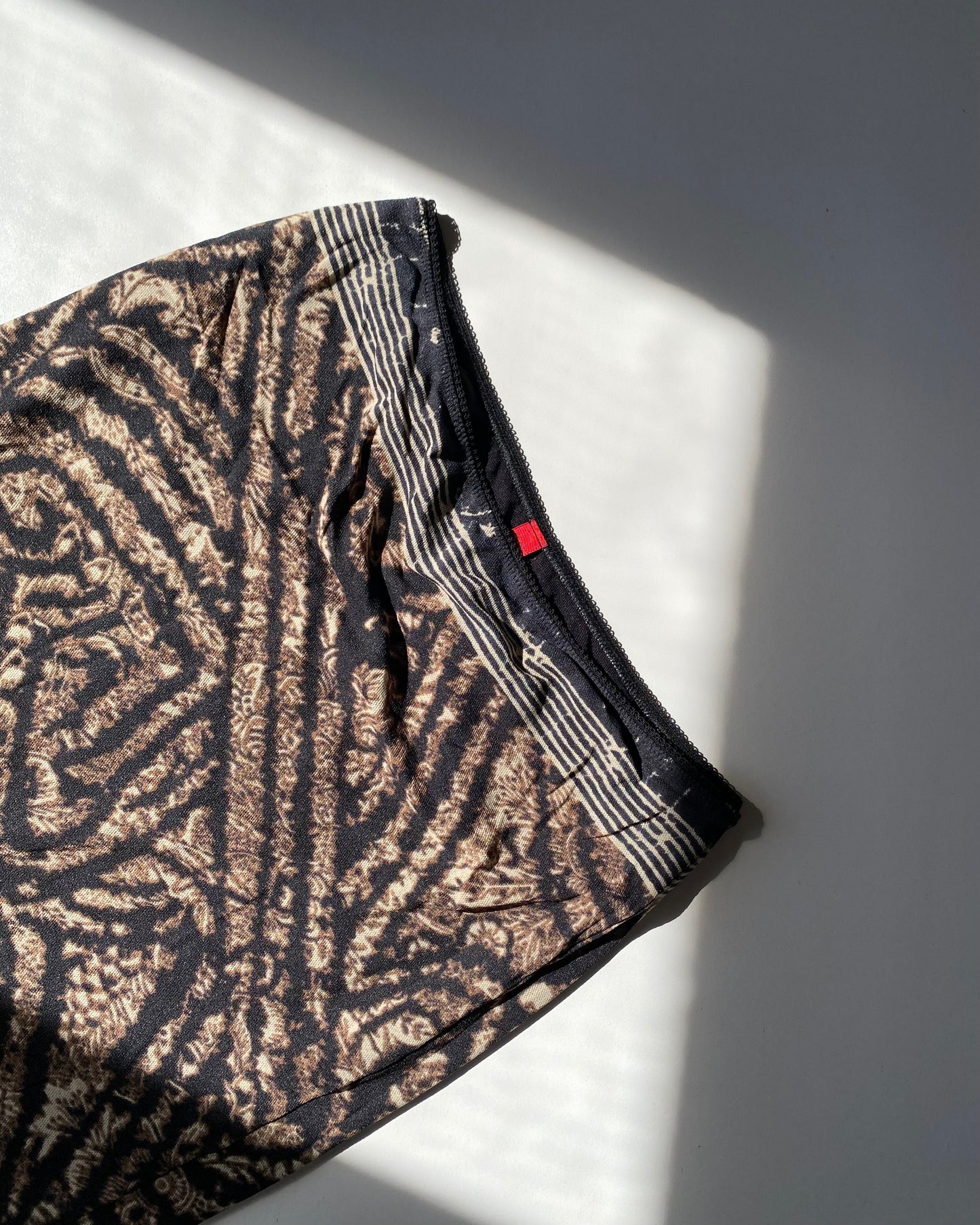 Micro mesh midi skirt