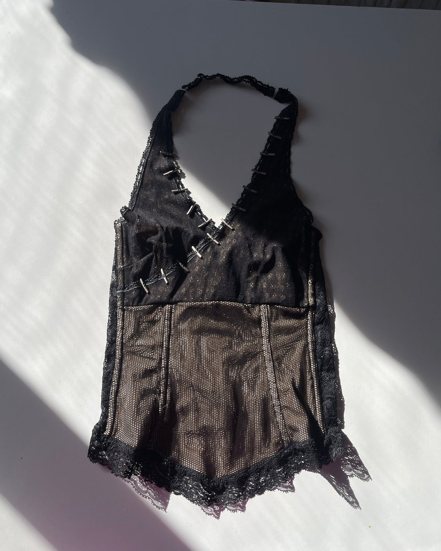 00s corset with metal details