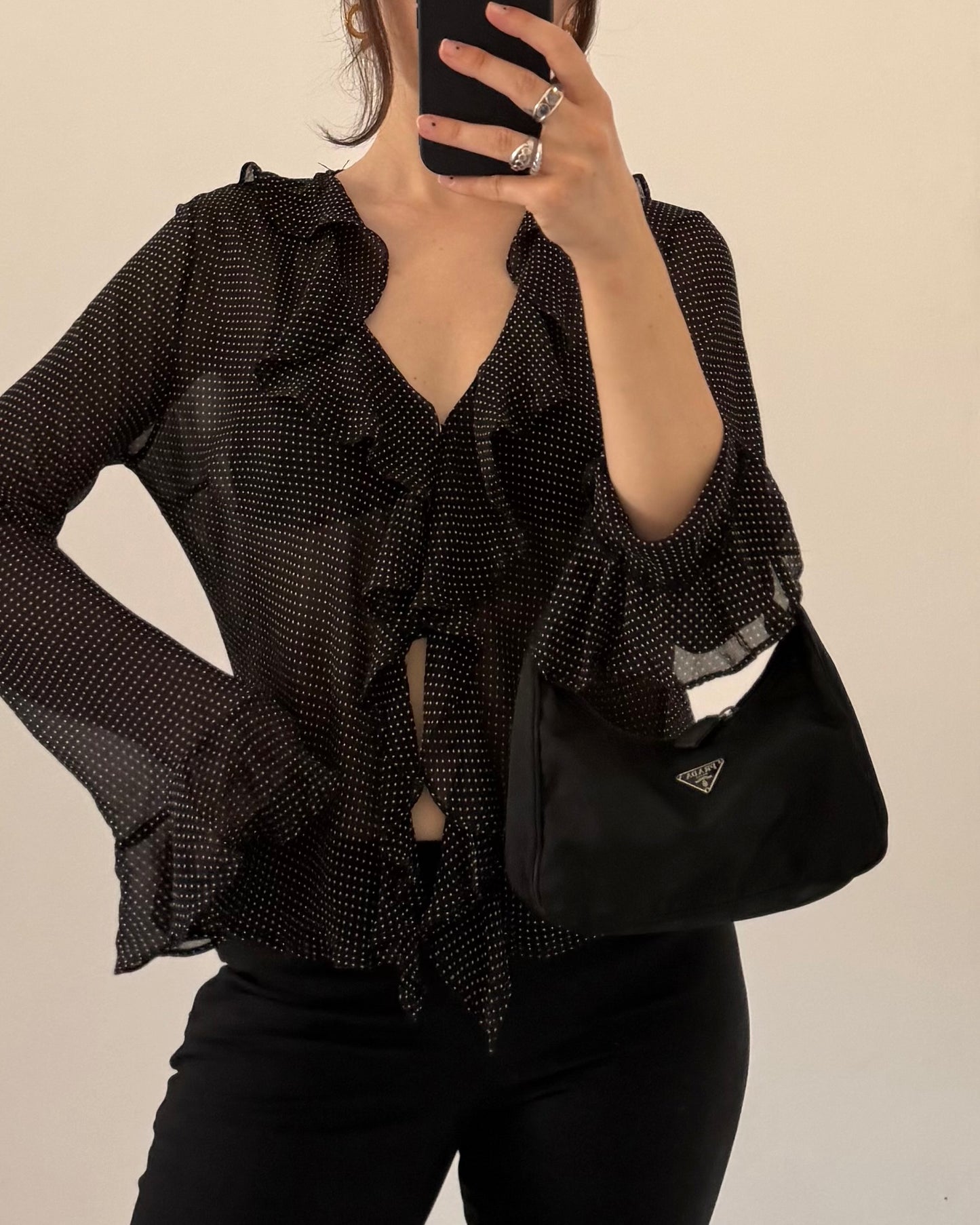Polka dot blouse