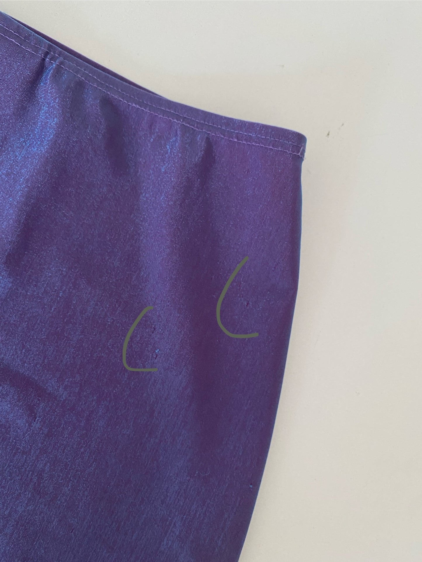 00s iridescent maxi skirt