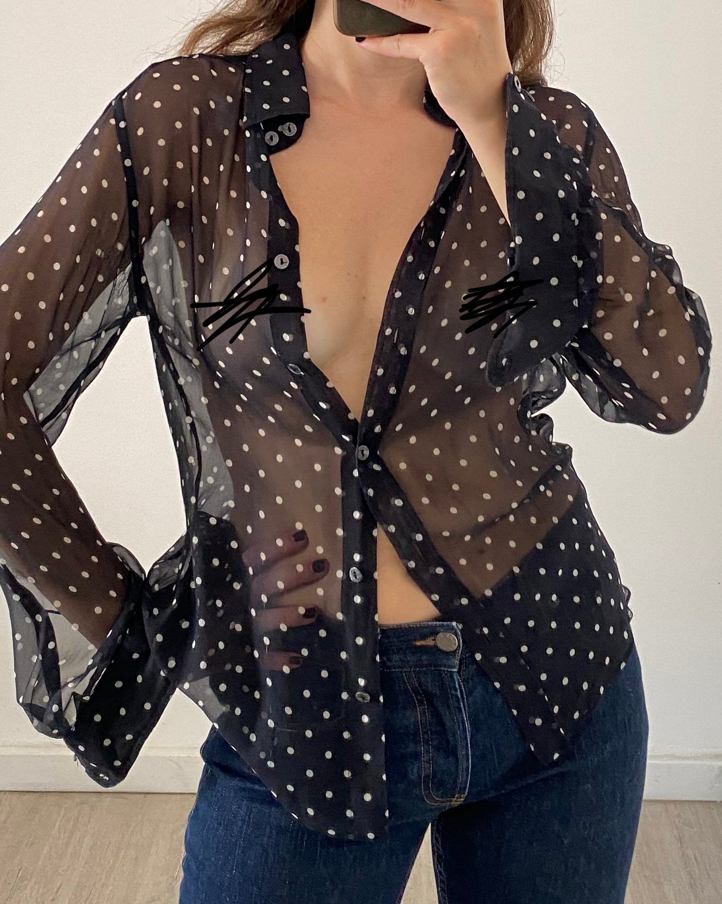 Dolce&Gabbana polka dot silk blouse