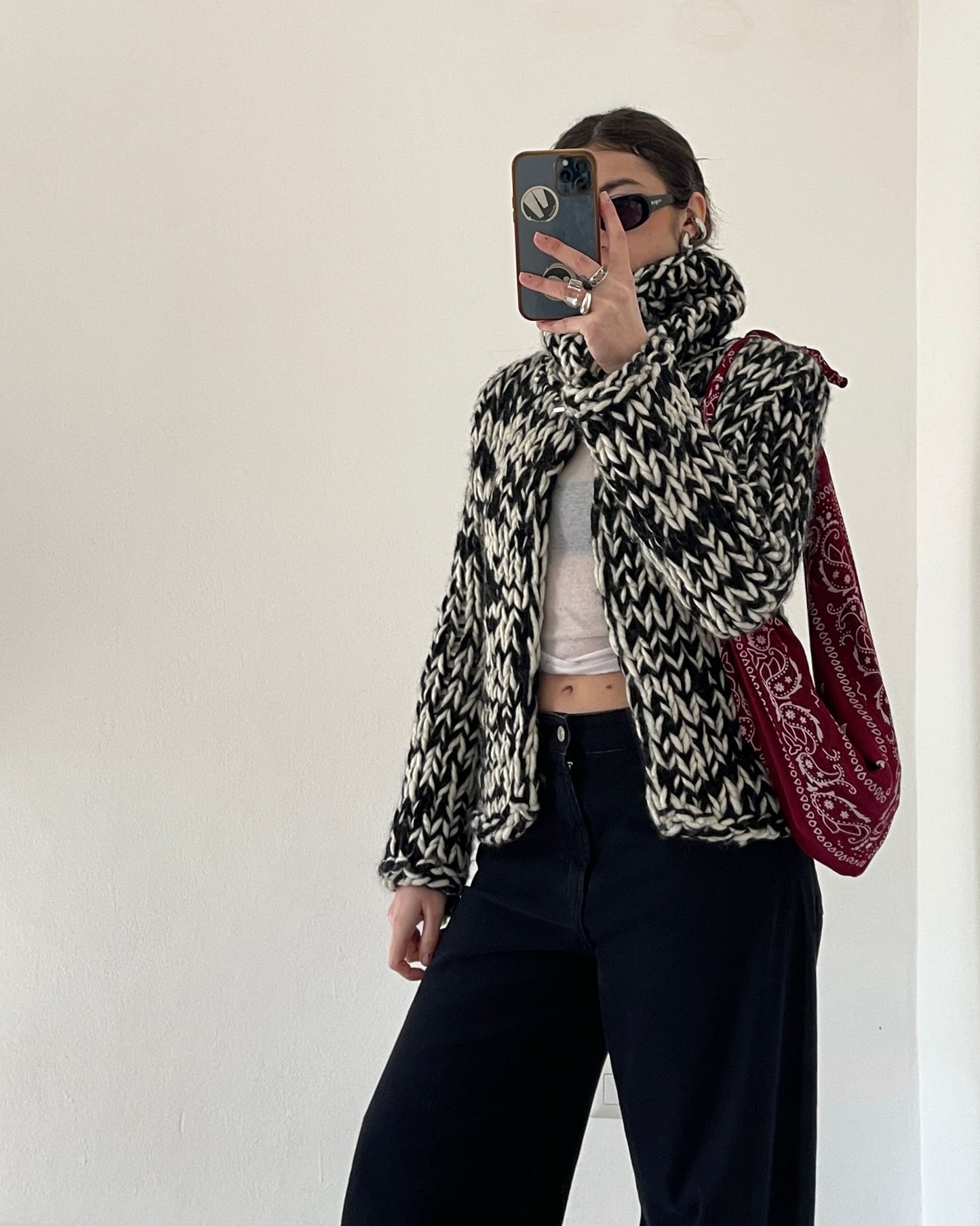 Chunky wool cardigan by Max&co