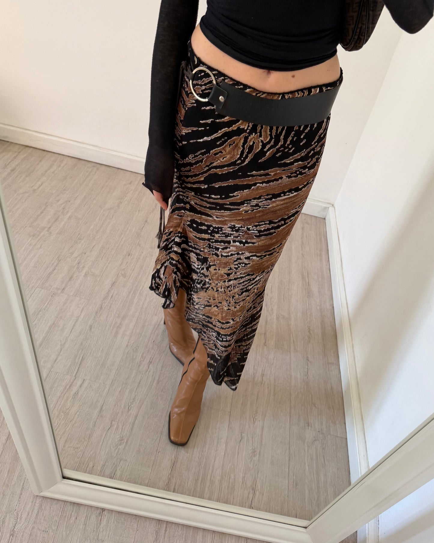 00s asymmetric skirt