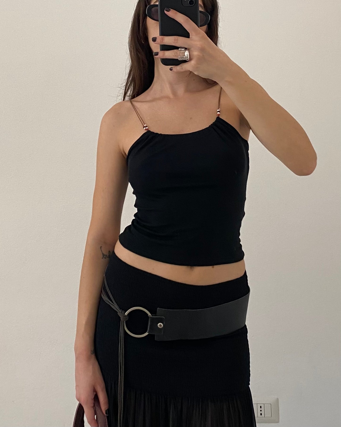 Beaded halterneck top