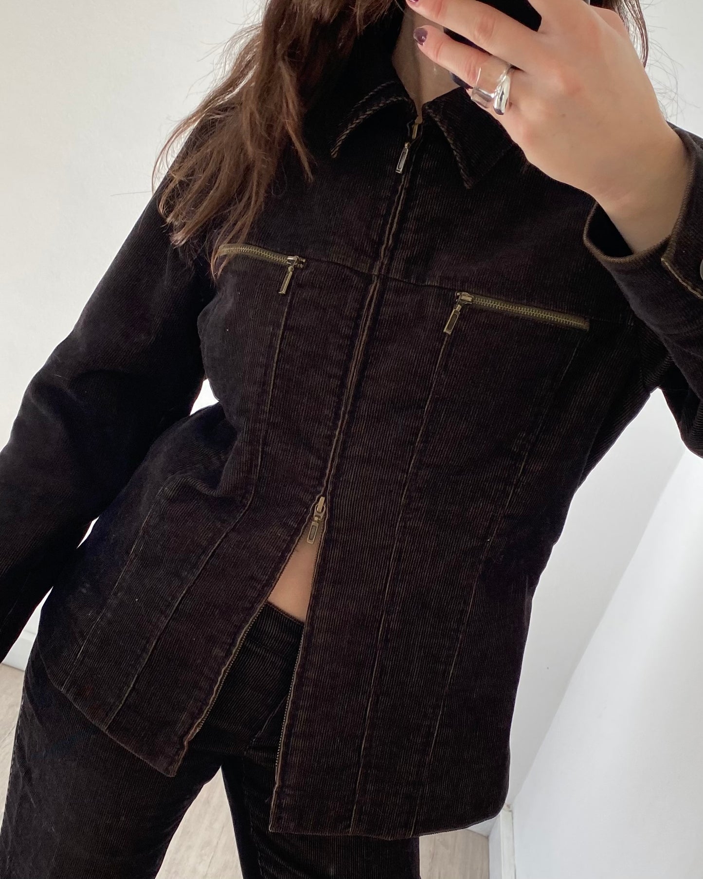 00s corduroy co-ord suit