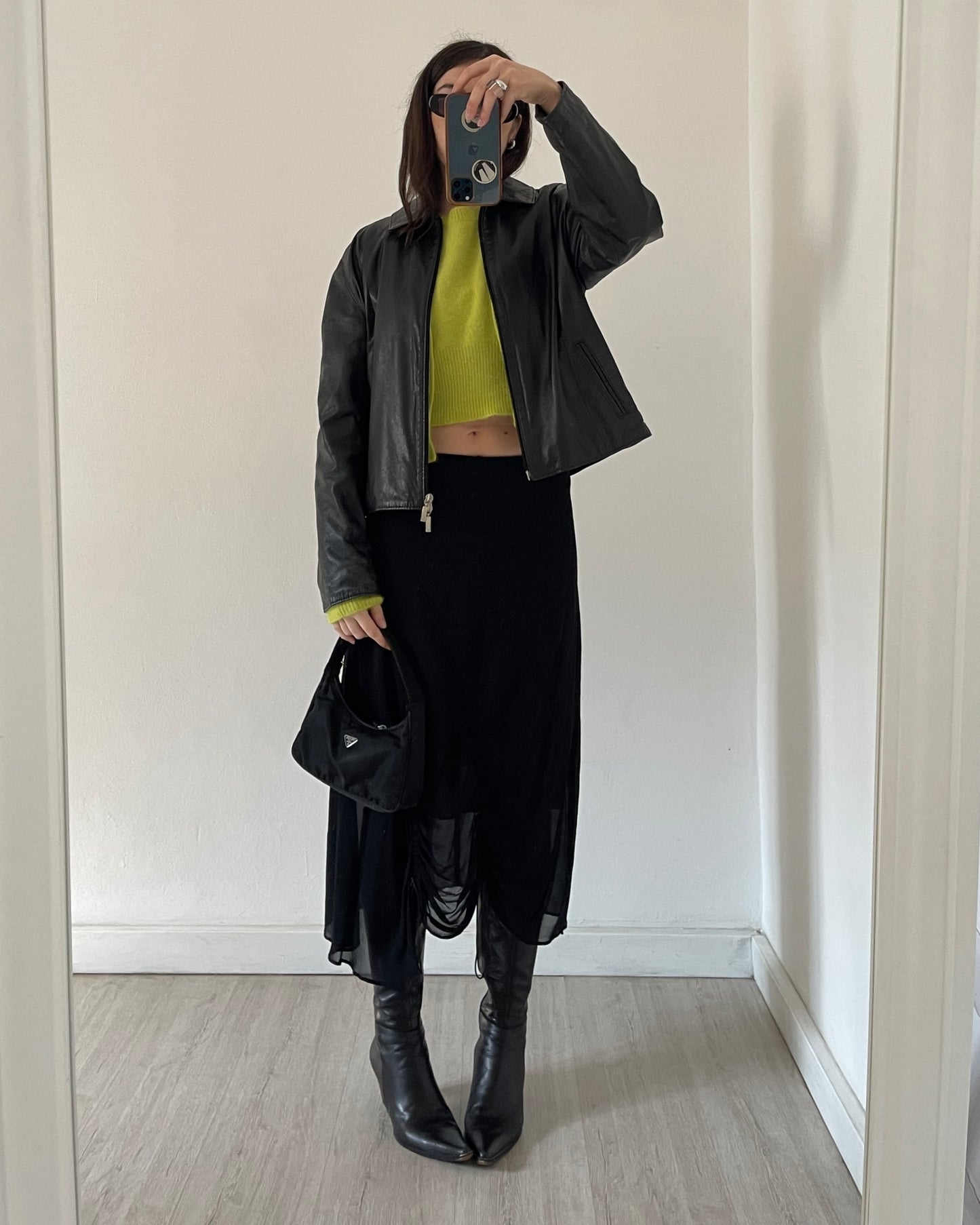 Angora wool twin-set