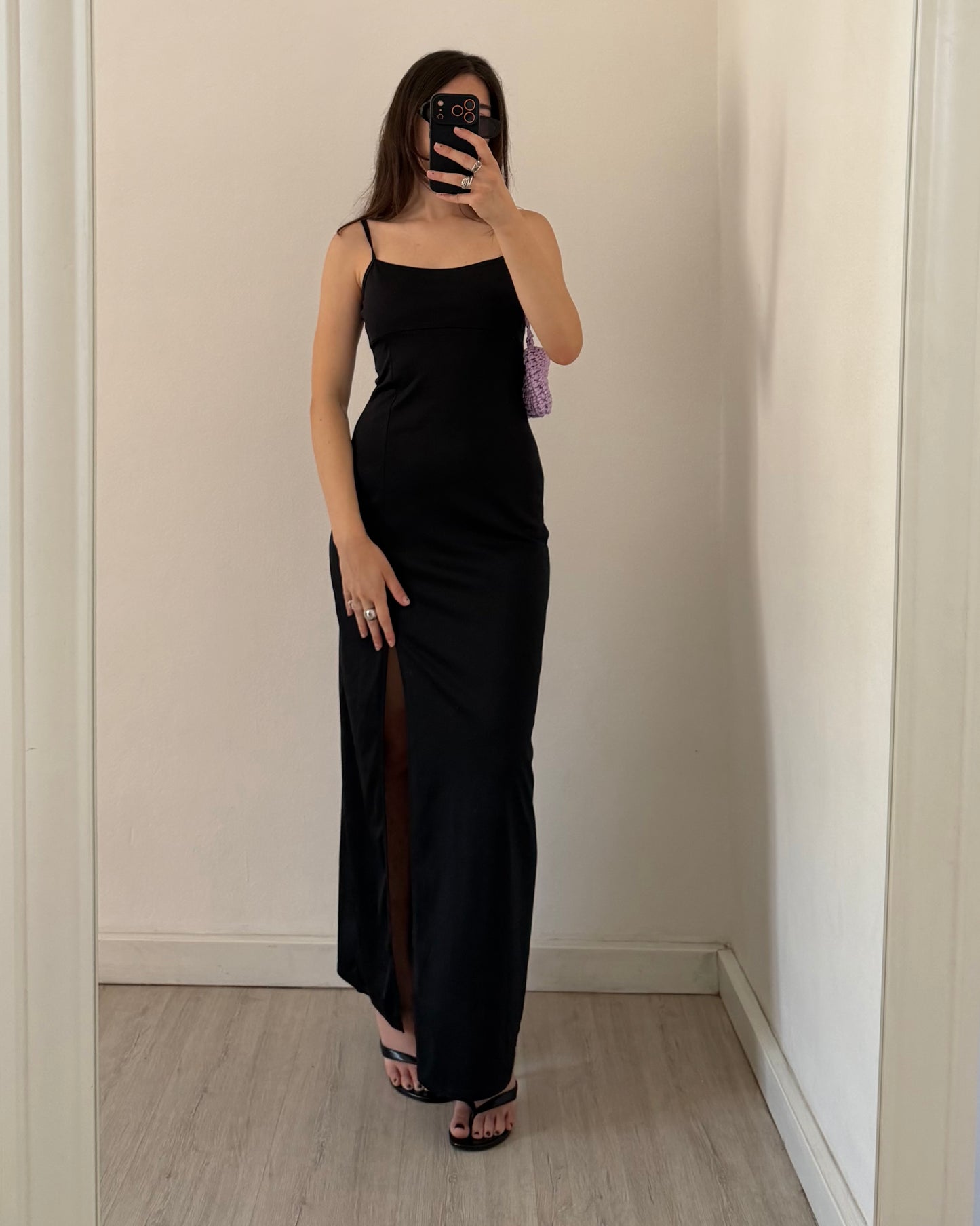 00s black maxi dress