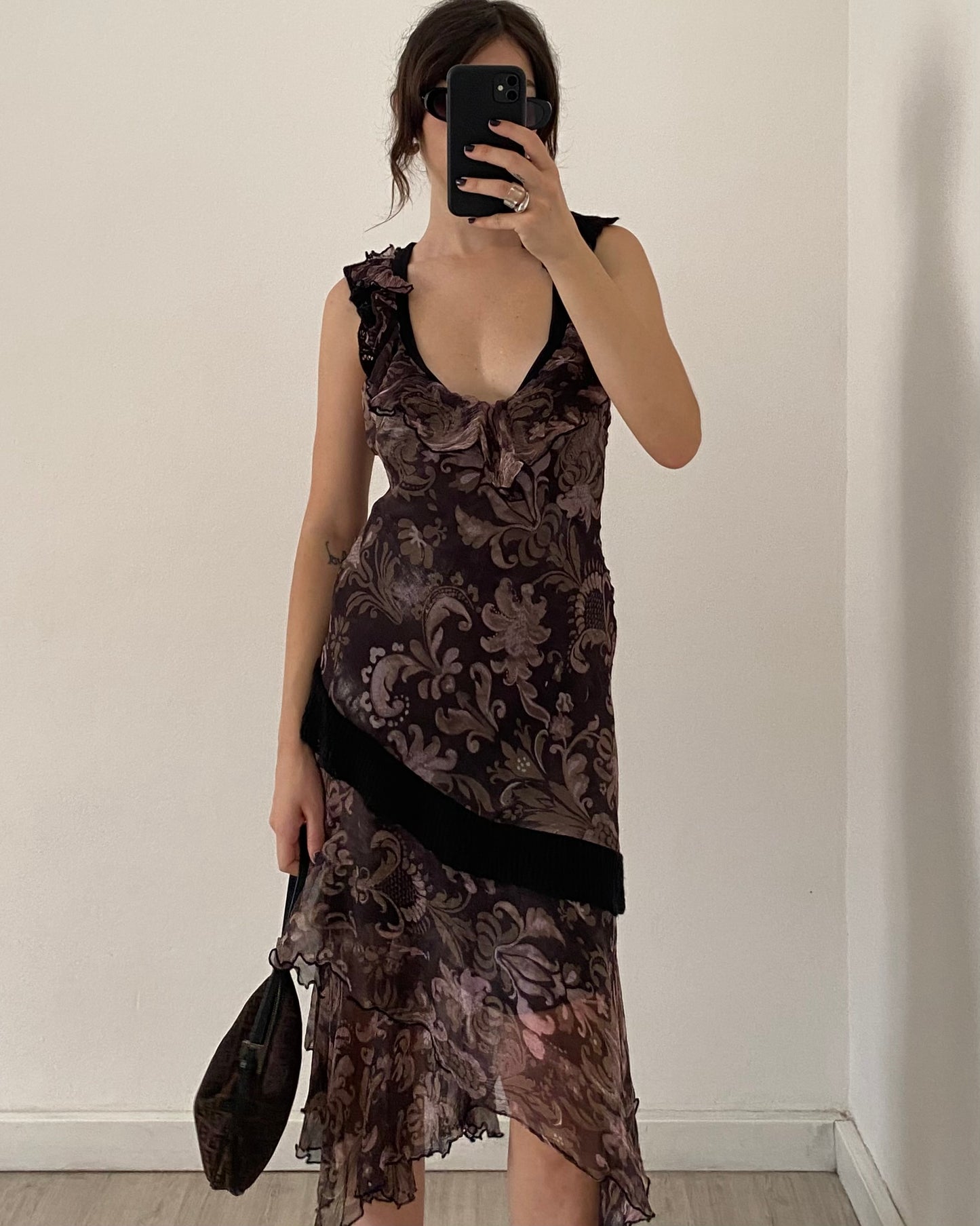 Asymmetric flowy dress
