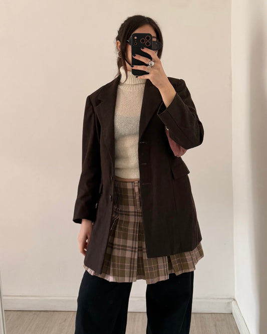 Chocolate brown blazer