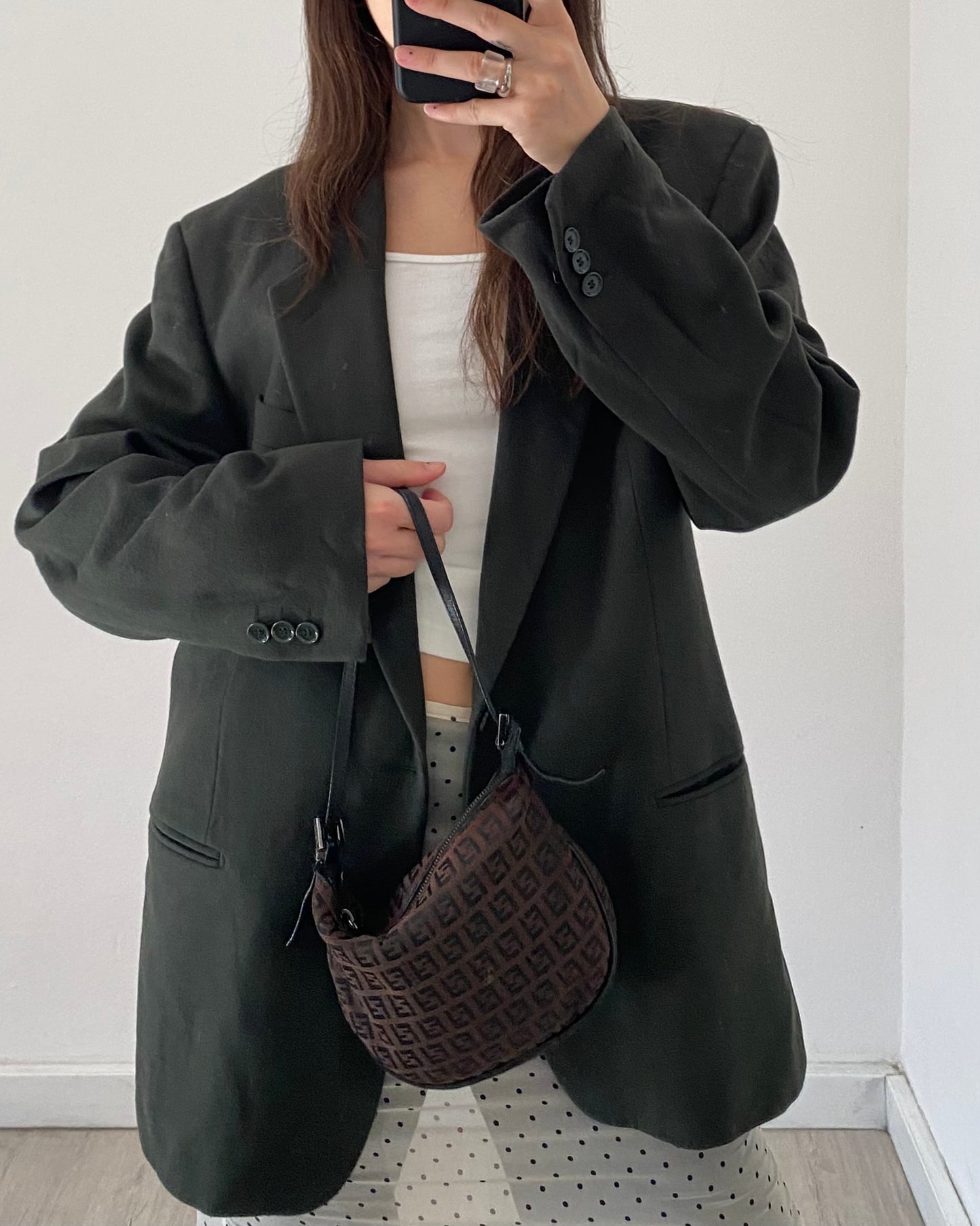 Cashmere and wool blazer