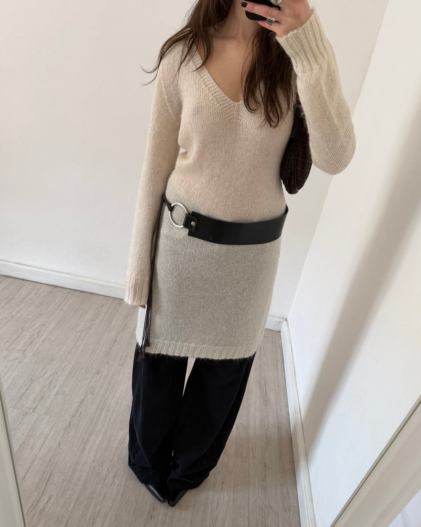 Mohair knit dress