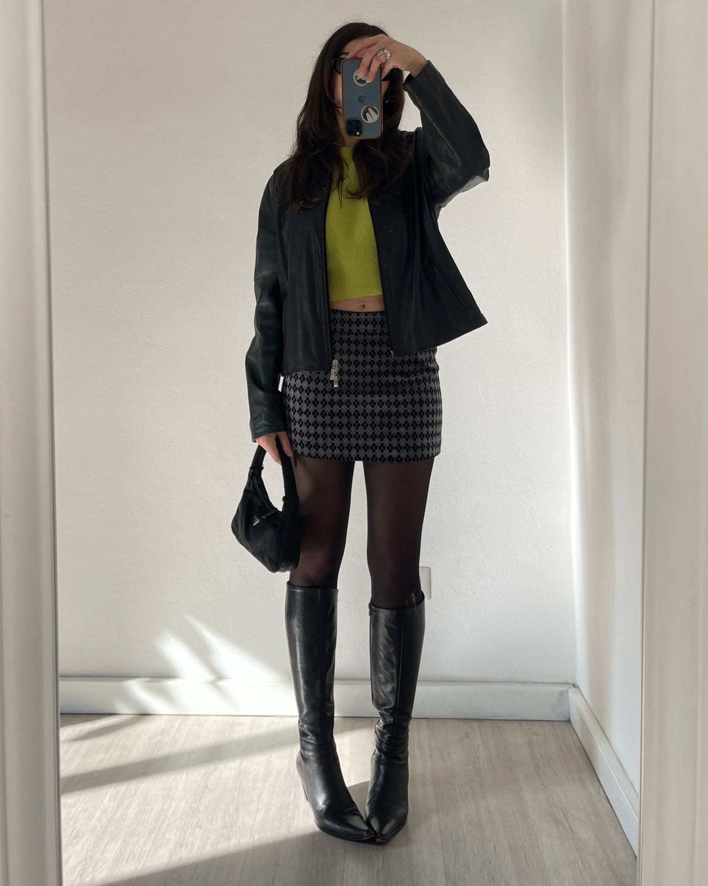 Angora wool twin-set