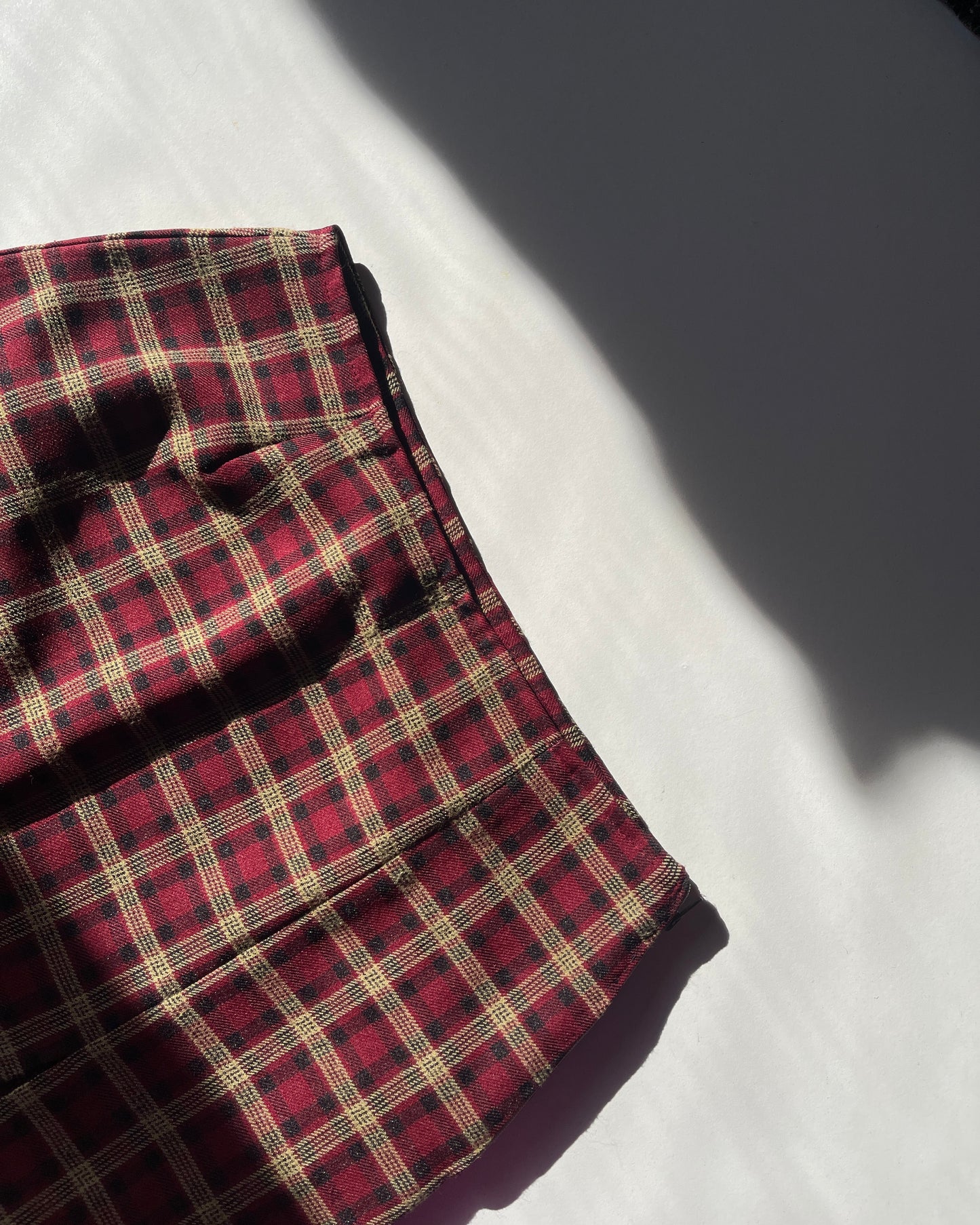 Tartan mini skirt