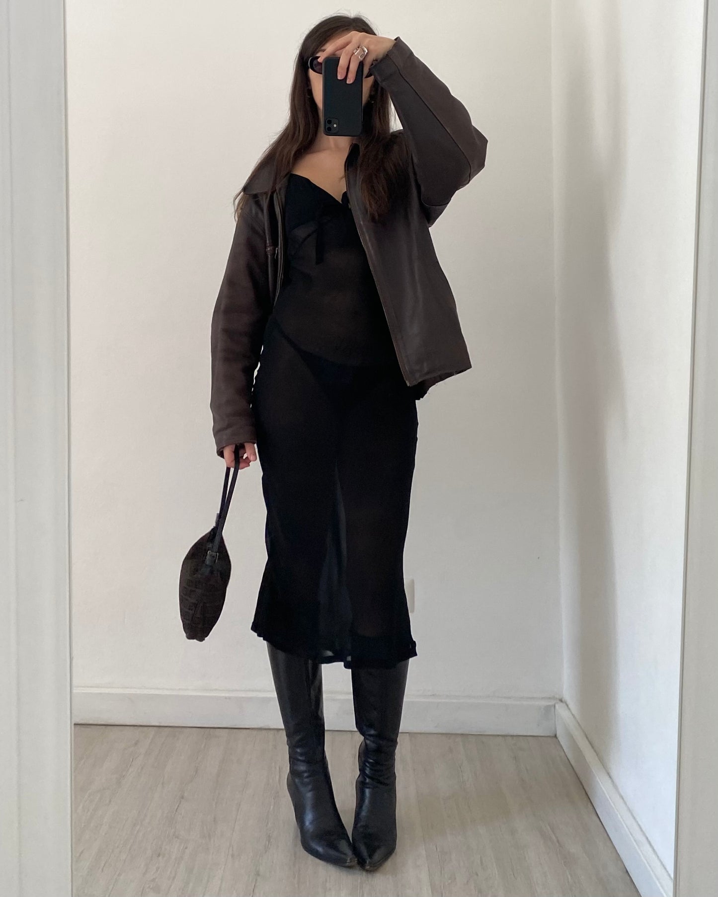 00s sheer midi dress