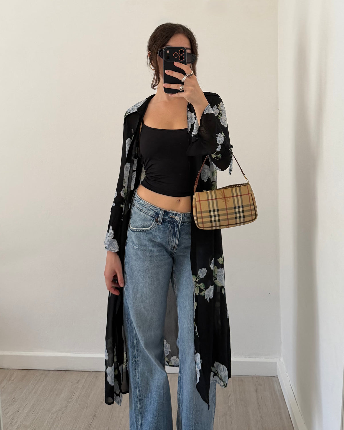 90s sheer cardigan dress
