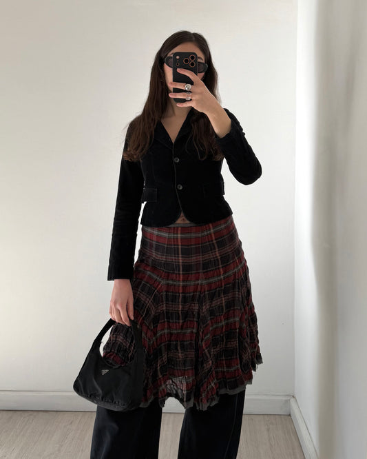 Trussardi check skirt