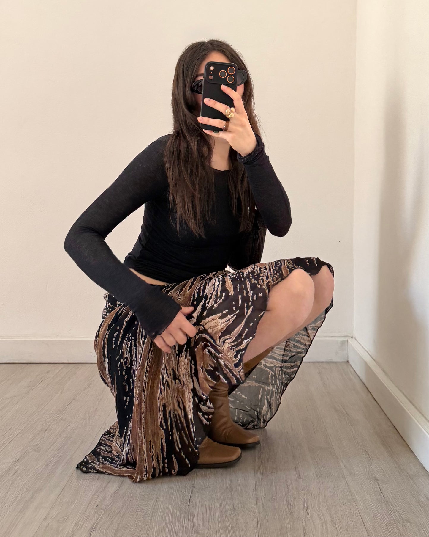 00s asymmetric skirt