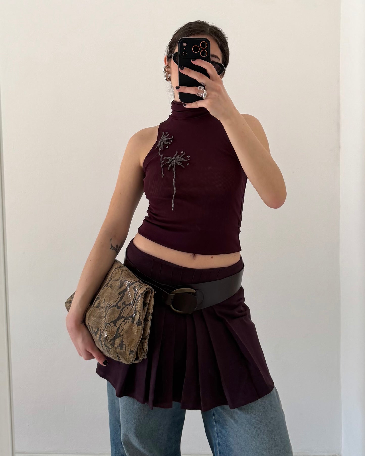 Melanzana mini skirt