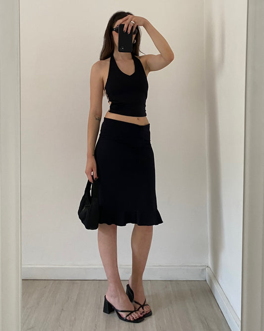 00s halterneck backless top