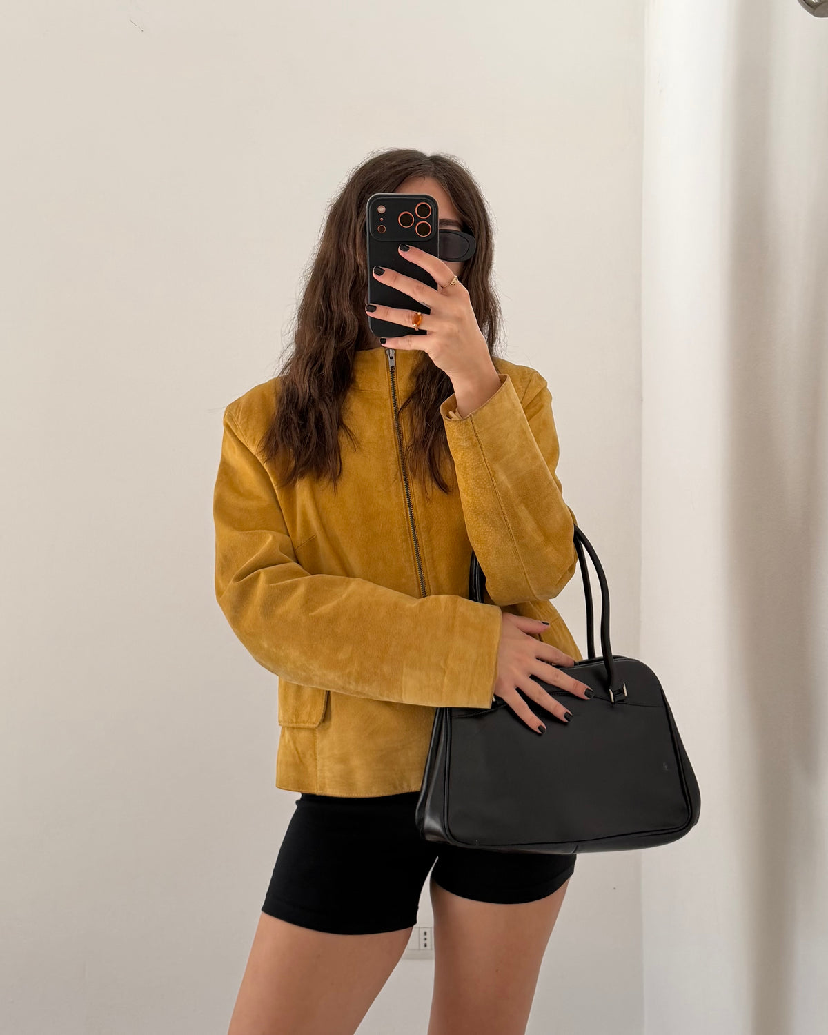 Senape suede jacket