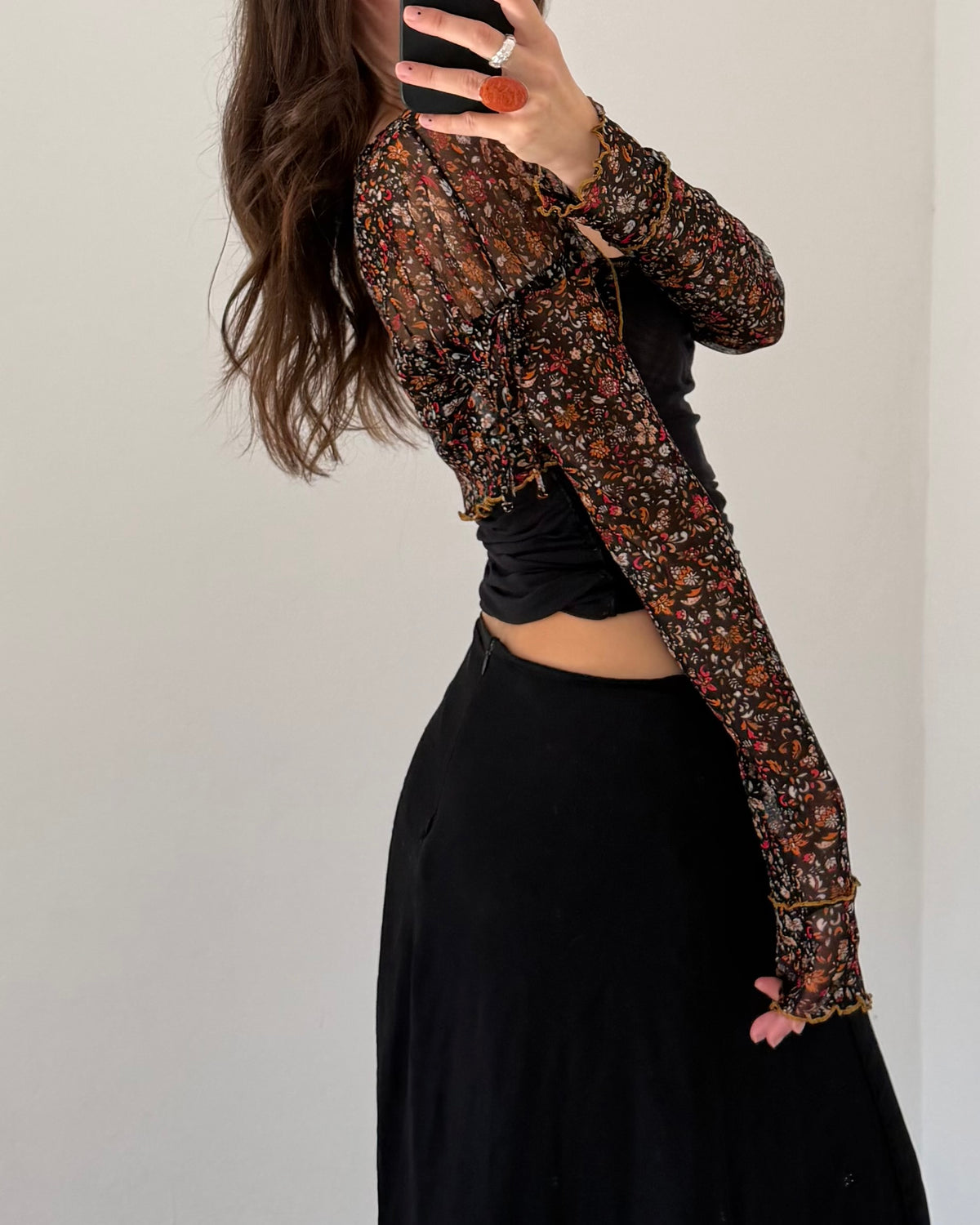00s micro mesh bolero top
