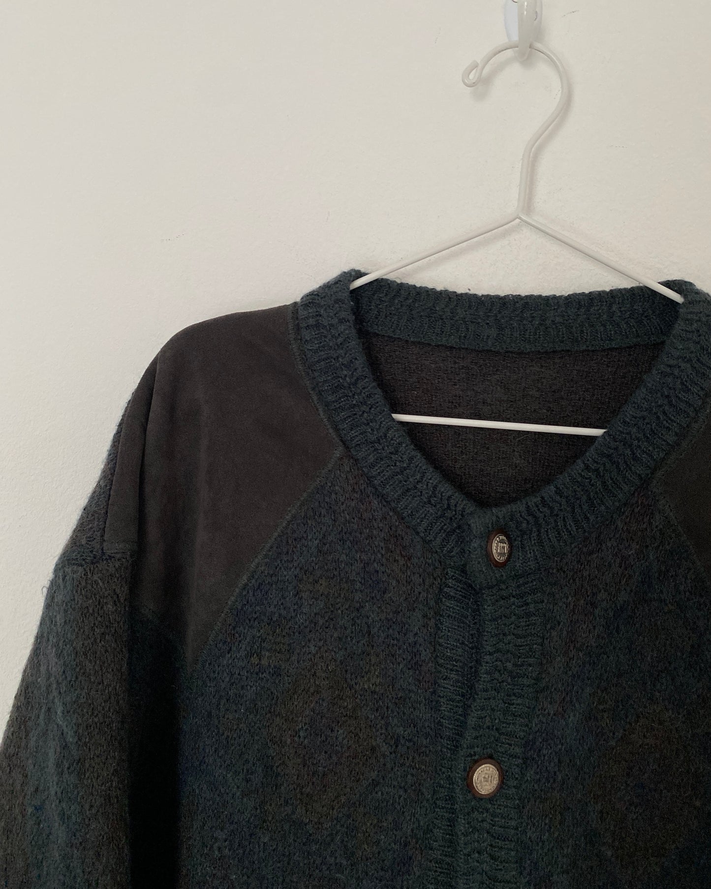 90s chunky wool cardigan