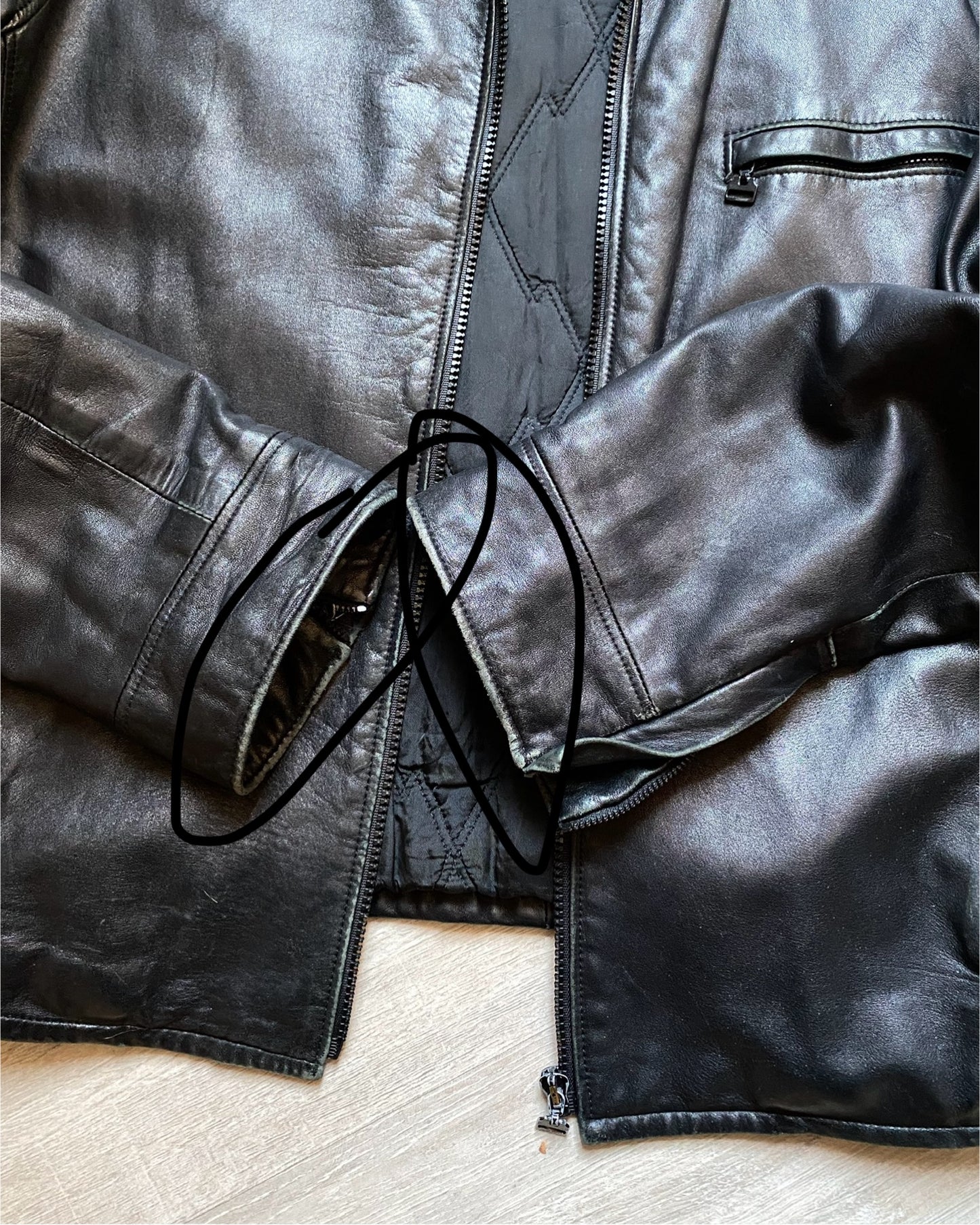 Versace leather jacket