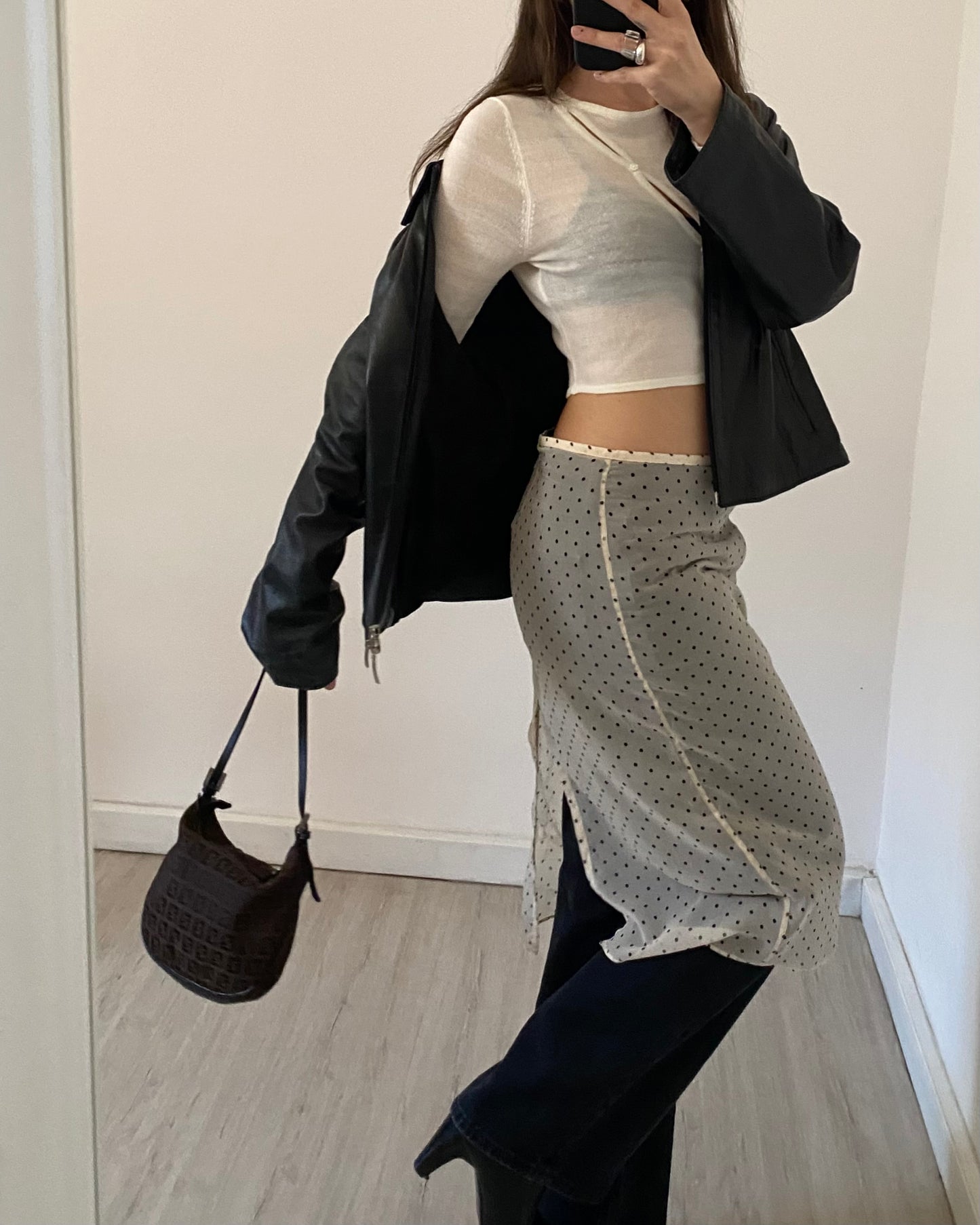 Asymmetric knitted top