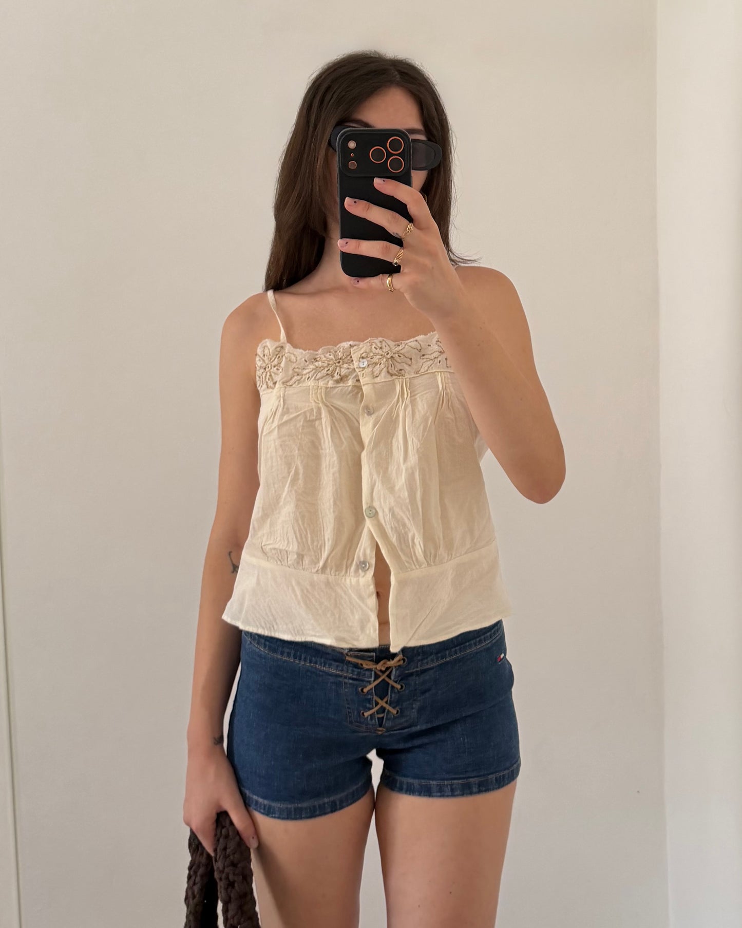 00s Tommy Hilfiger denim micro shorts