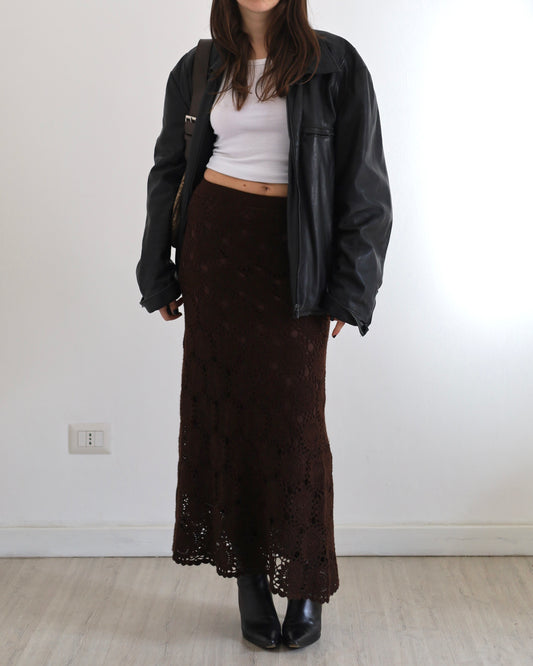 Knit maxi skirt