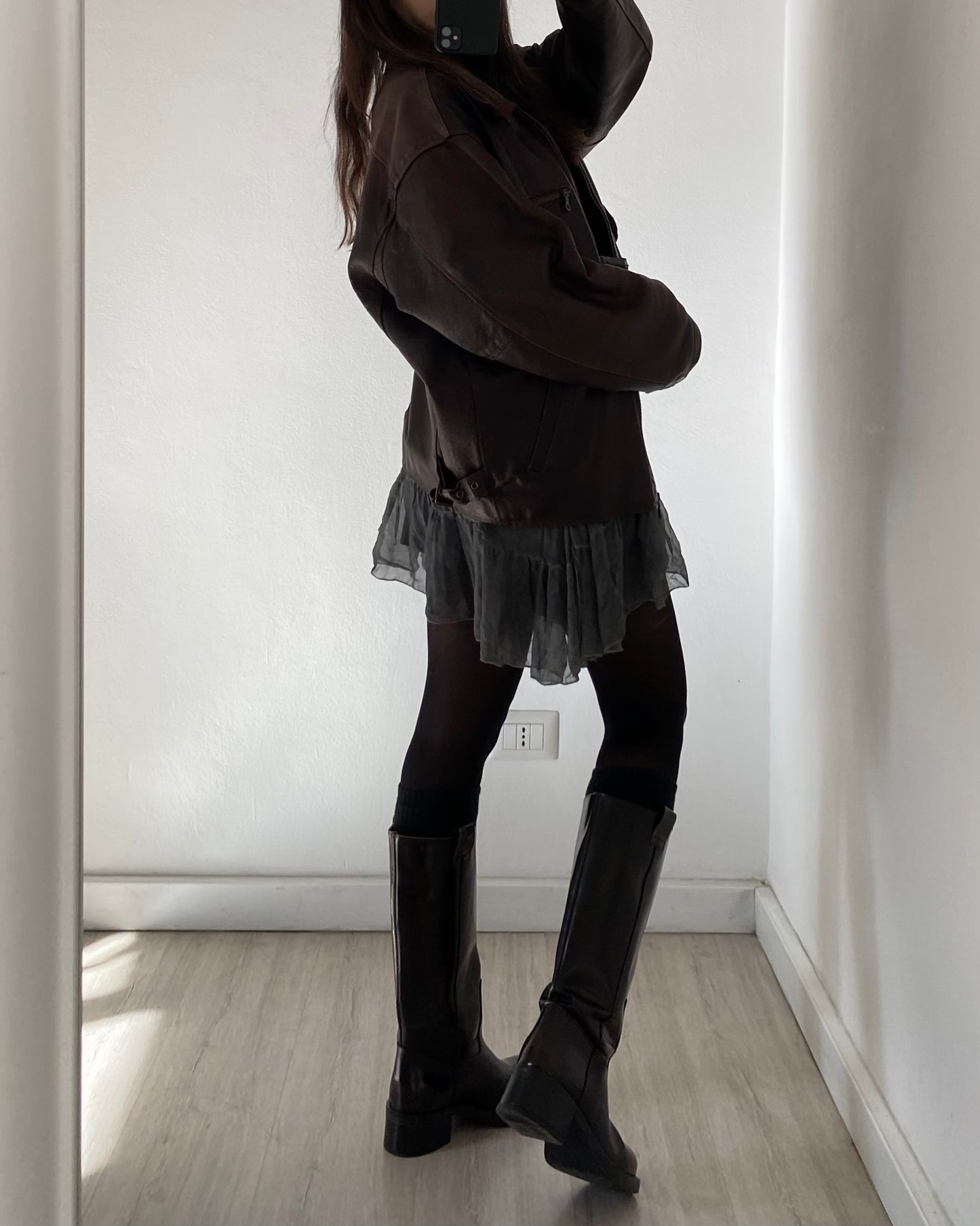 Silk&mohair mini dress