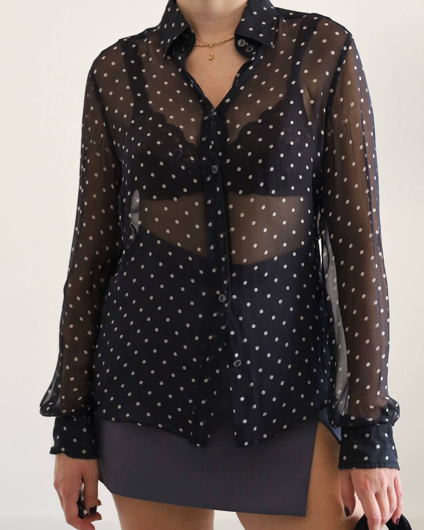 Dolce&Gabbana polka dot silk blouse