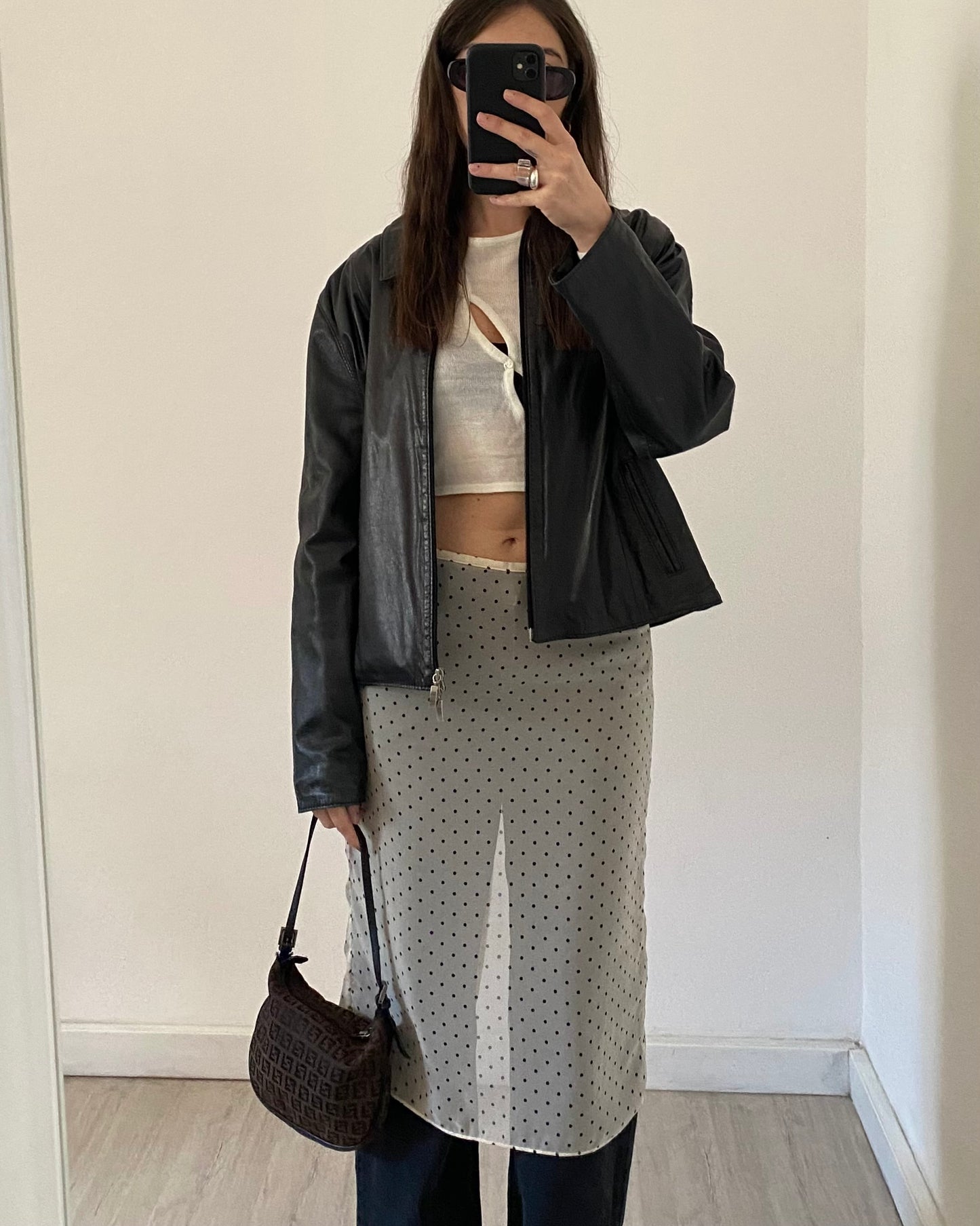 Asymmetric knitted top