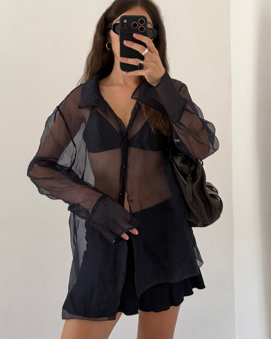 90s silk shirt