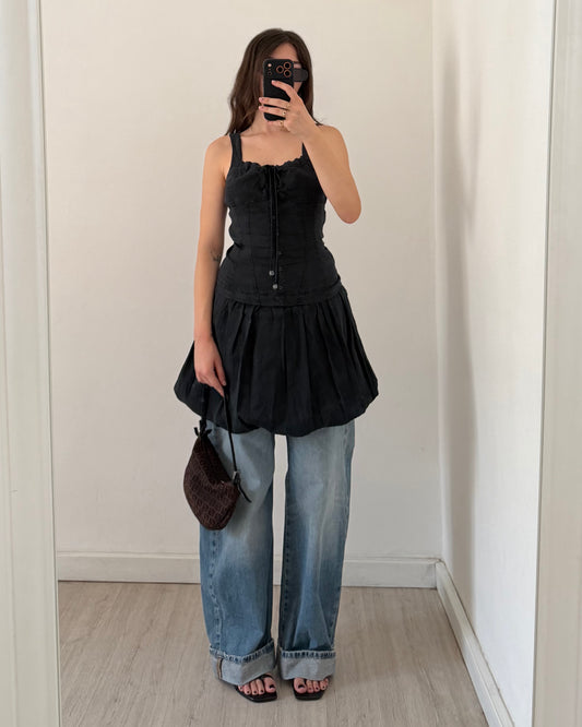 Linen corset dress