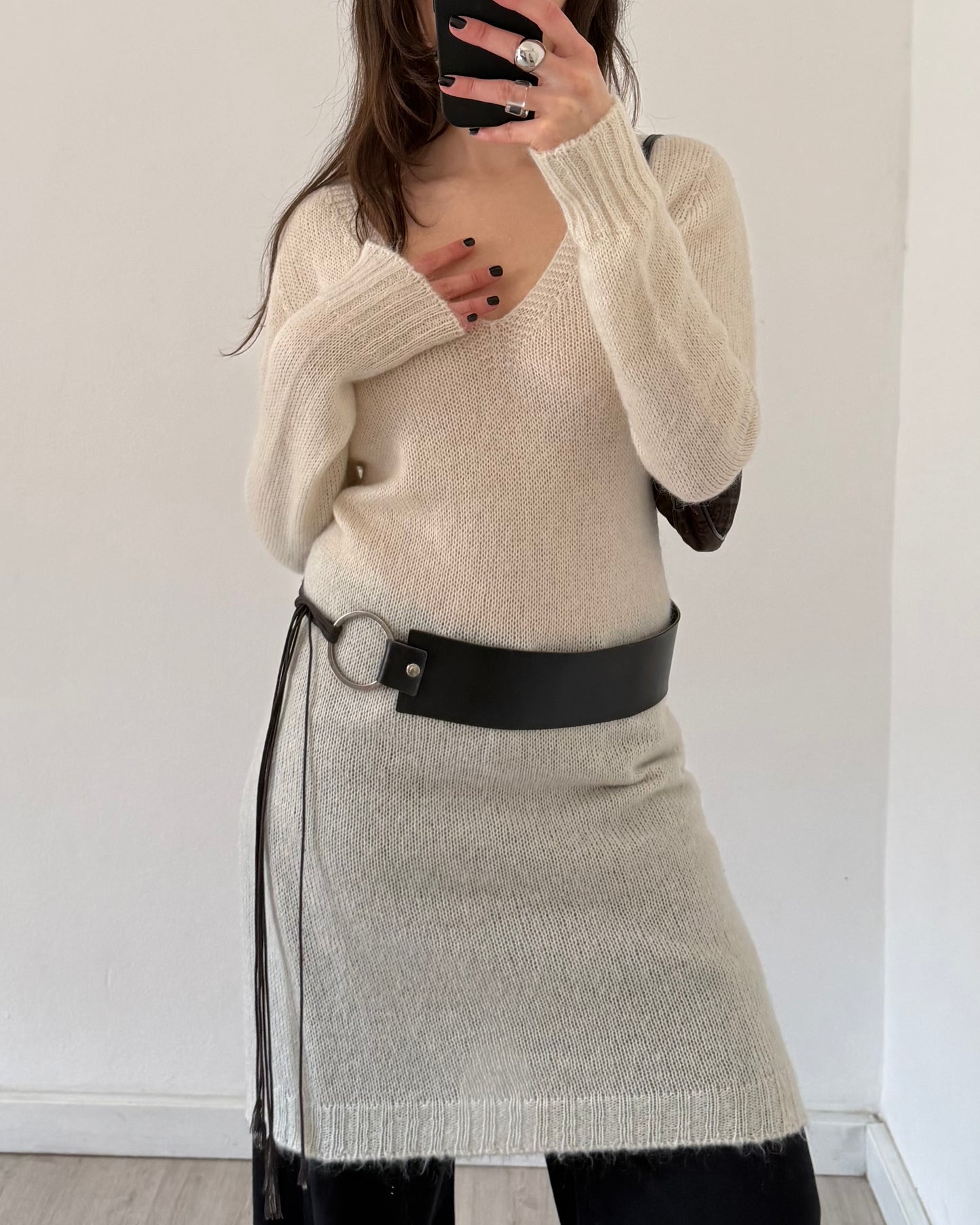 Mohair knit dress