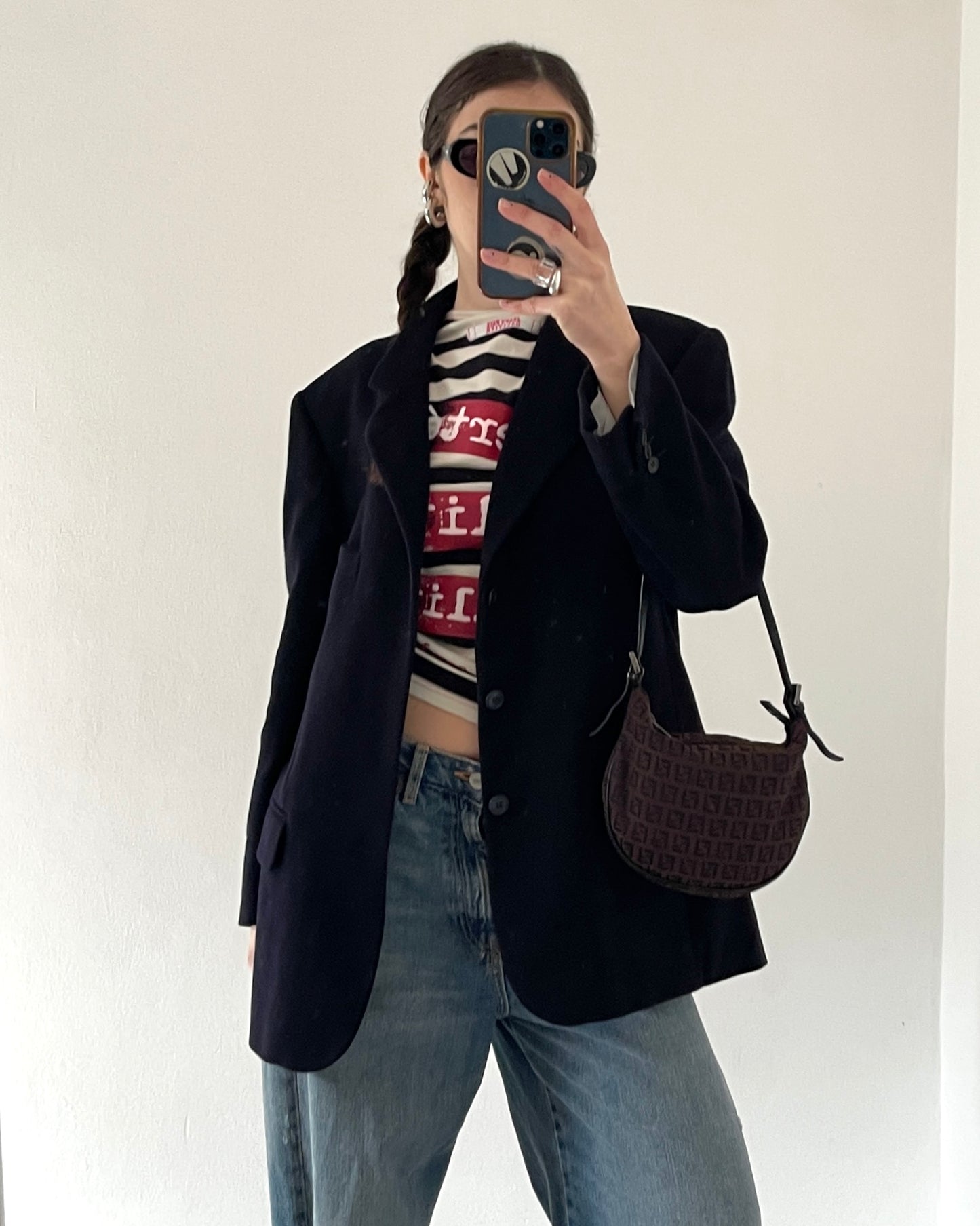 Cashmere and wool blazer