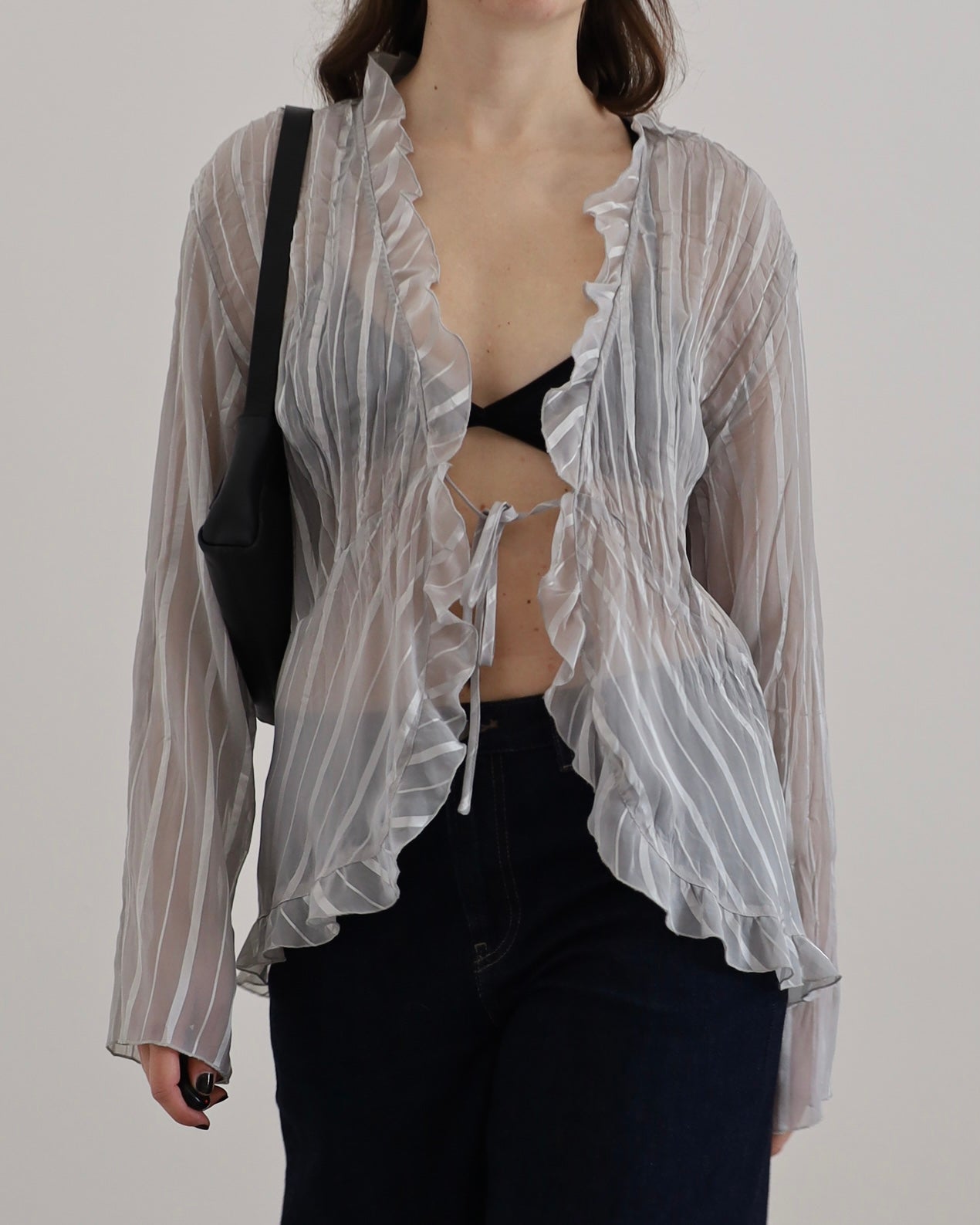 Crinkle blouse top