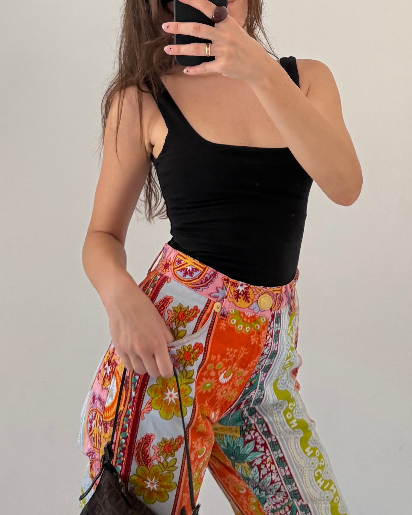 Moschino printed trousers