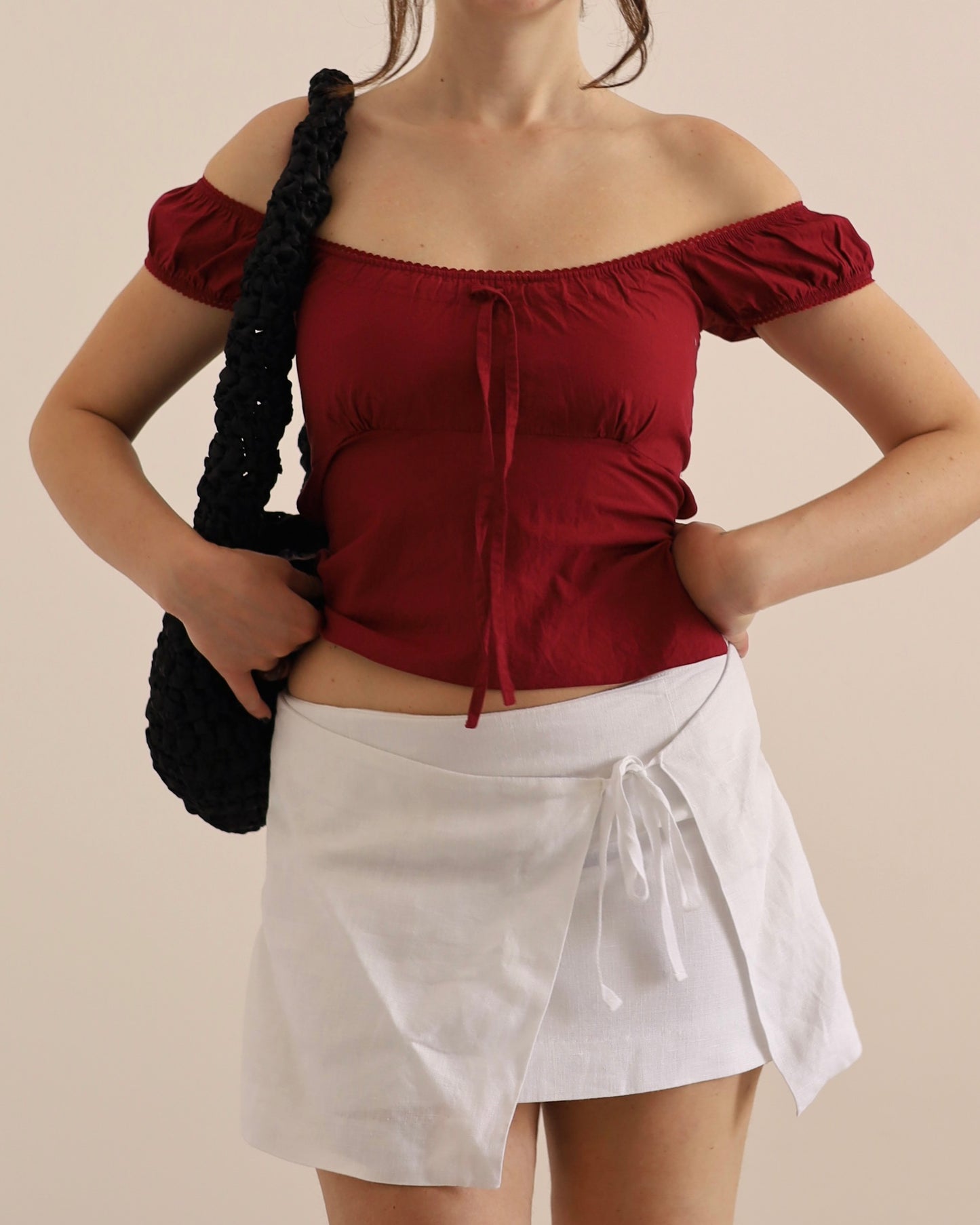 00s cotton backless top