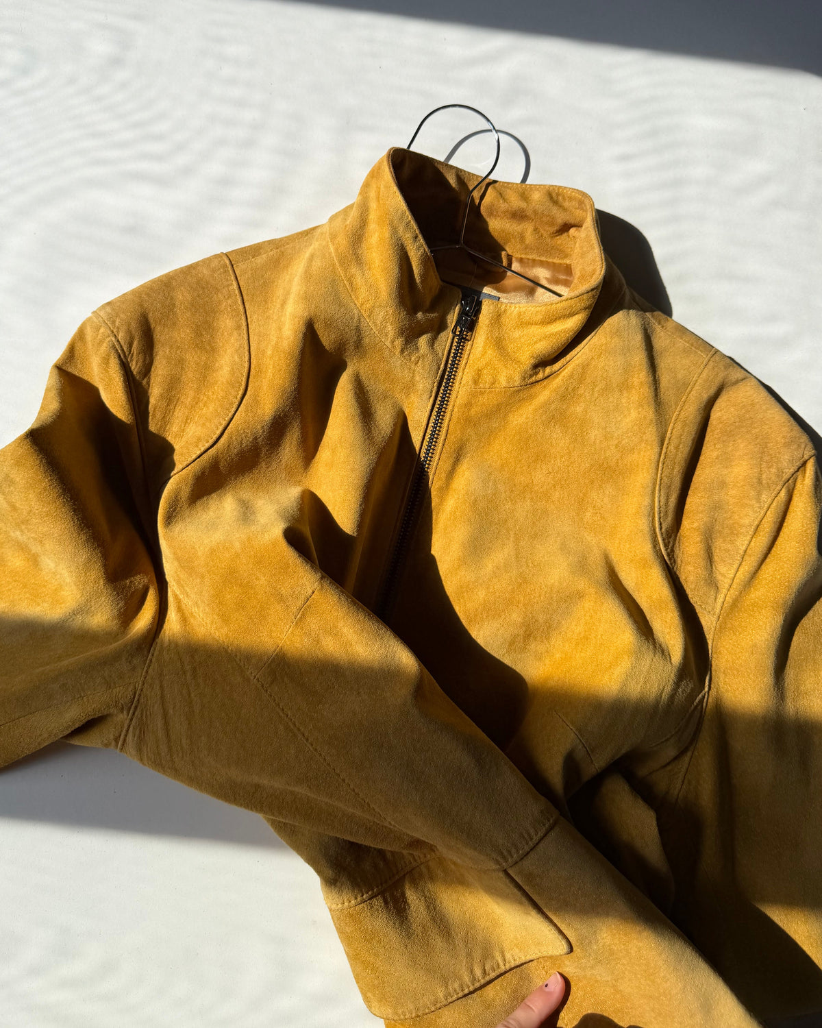 Senape suede jacket