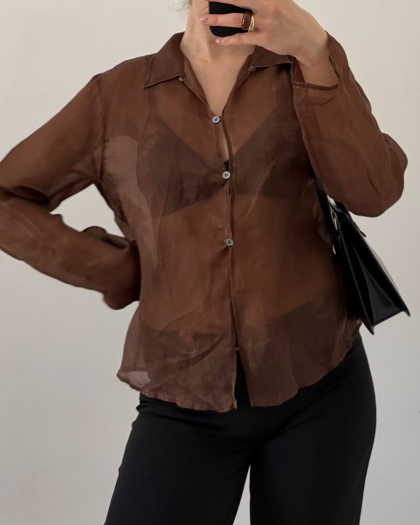 Marella silk buttoned shirt
